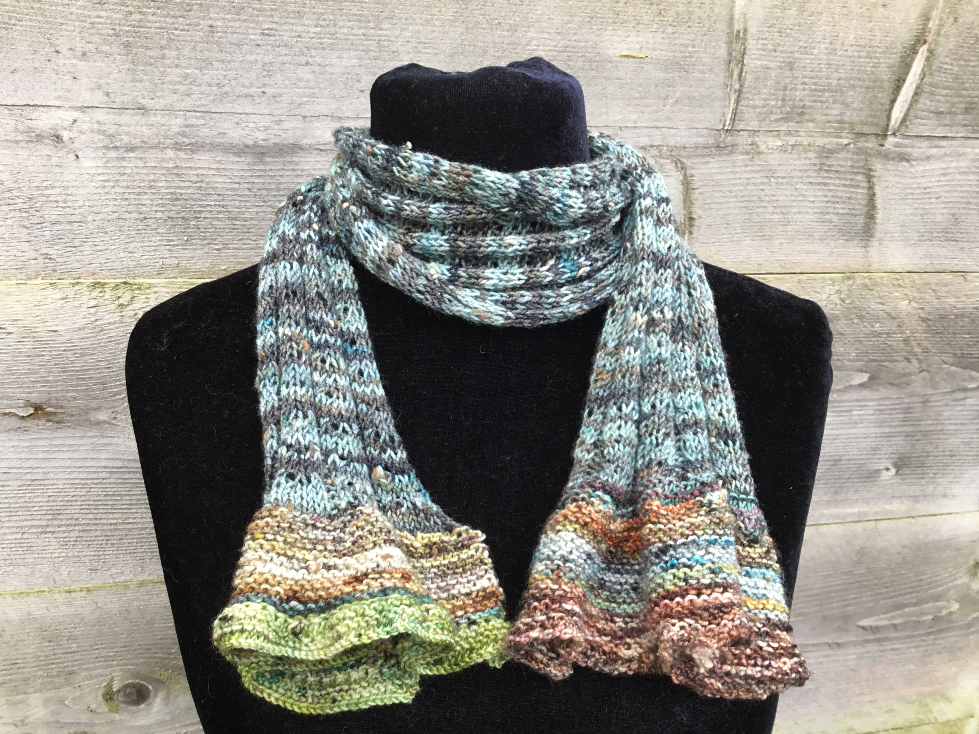 The Beginning Scarf & Mitts 4Ply Knitting Pattern