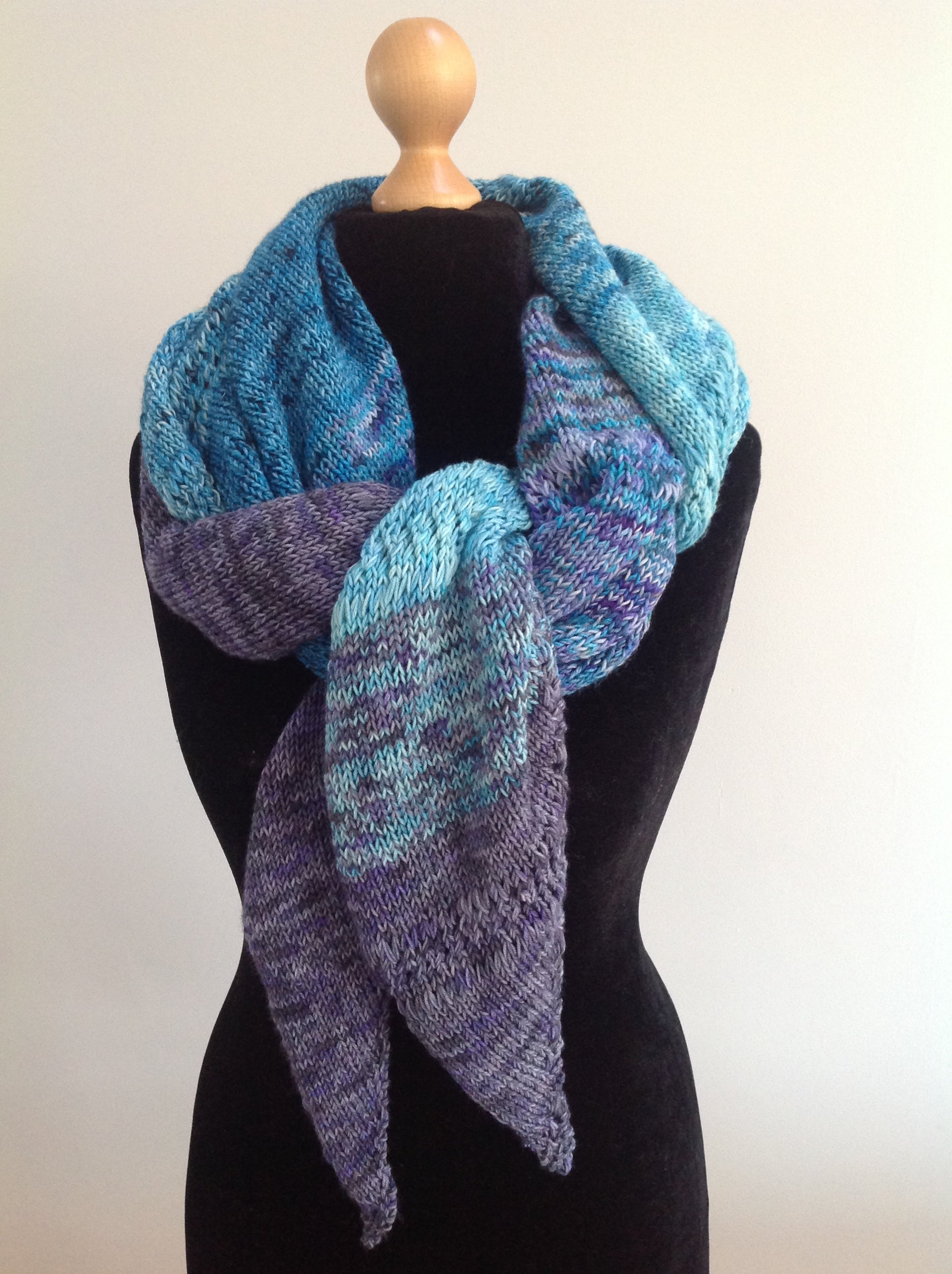 Mind & Body Shawl 4ply Knitting Pattern