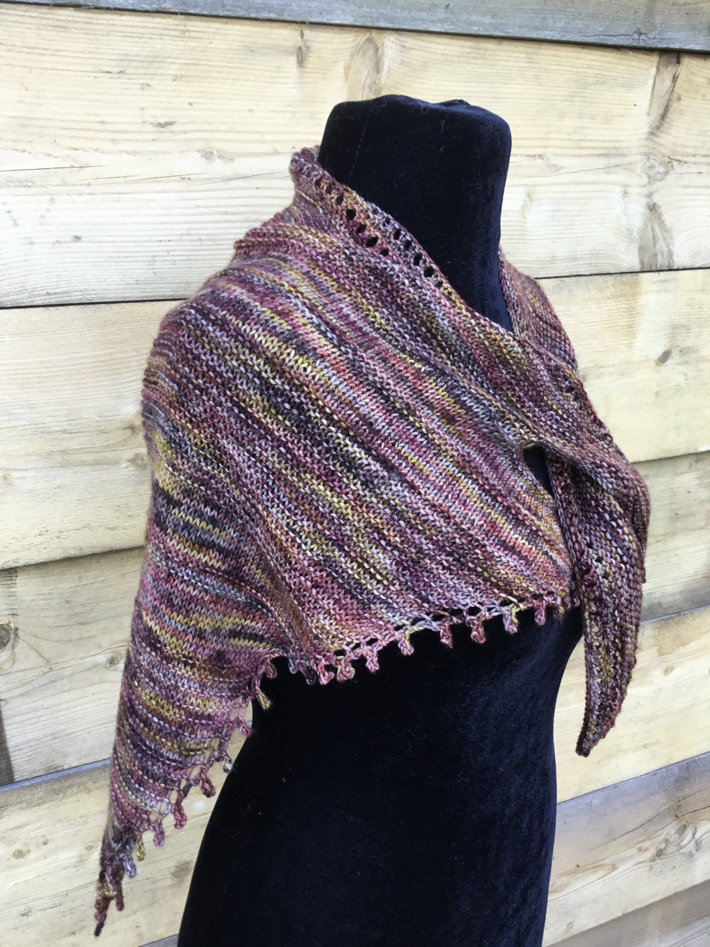 Silence Shawl 4ply Knitting Pattern
