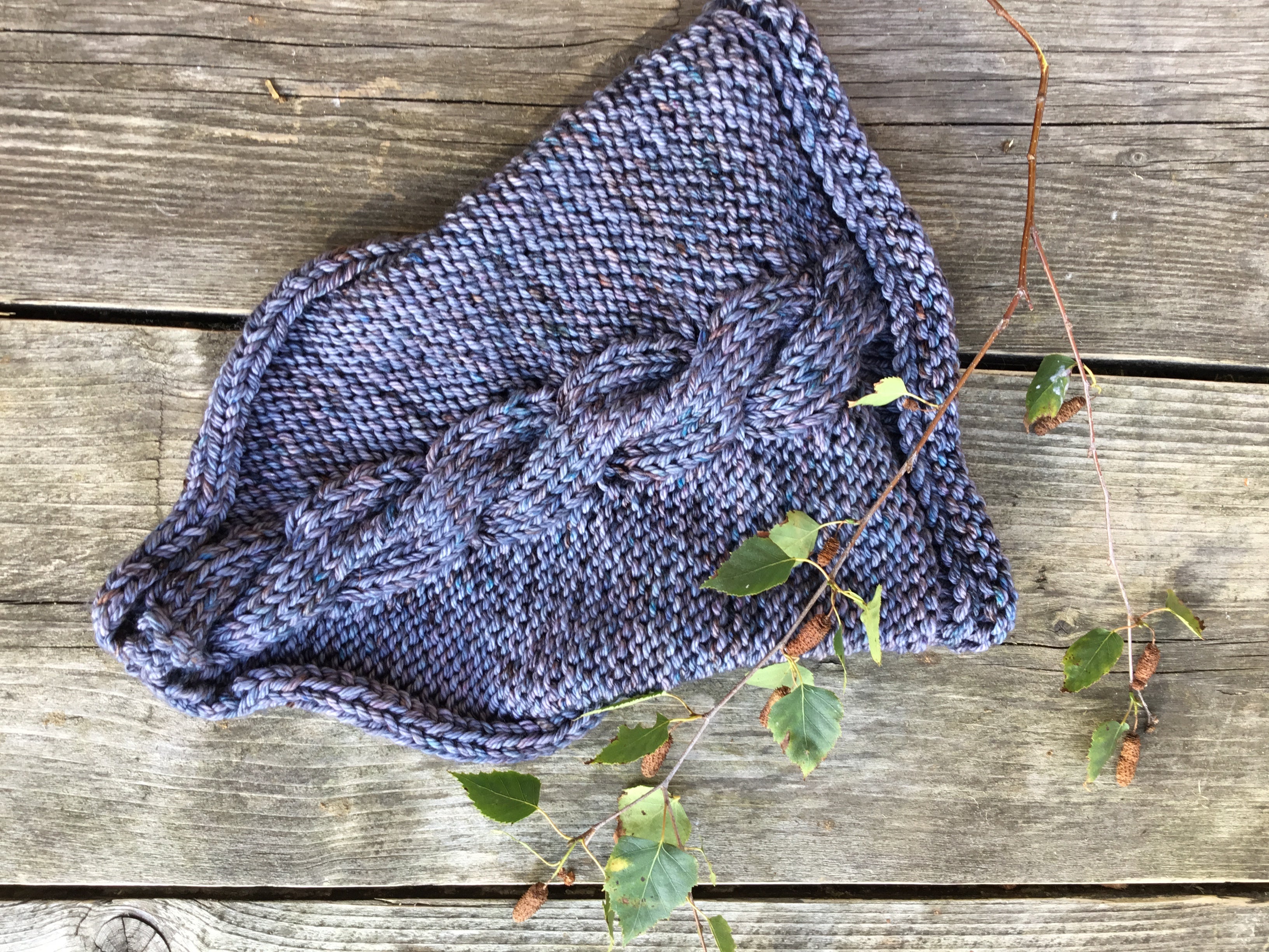 Mountain Garden Cowl. Aran and Chunky weight Knitting Pattern