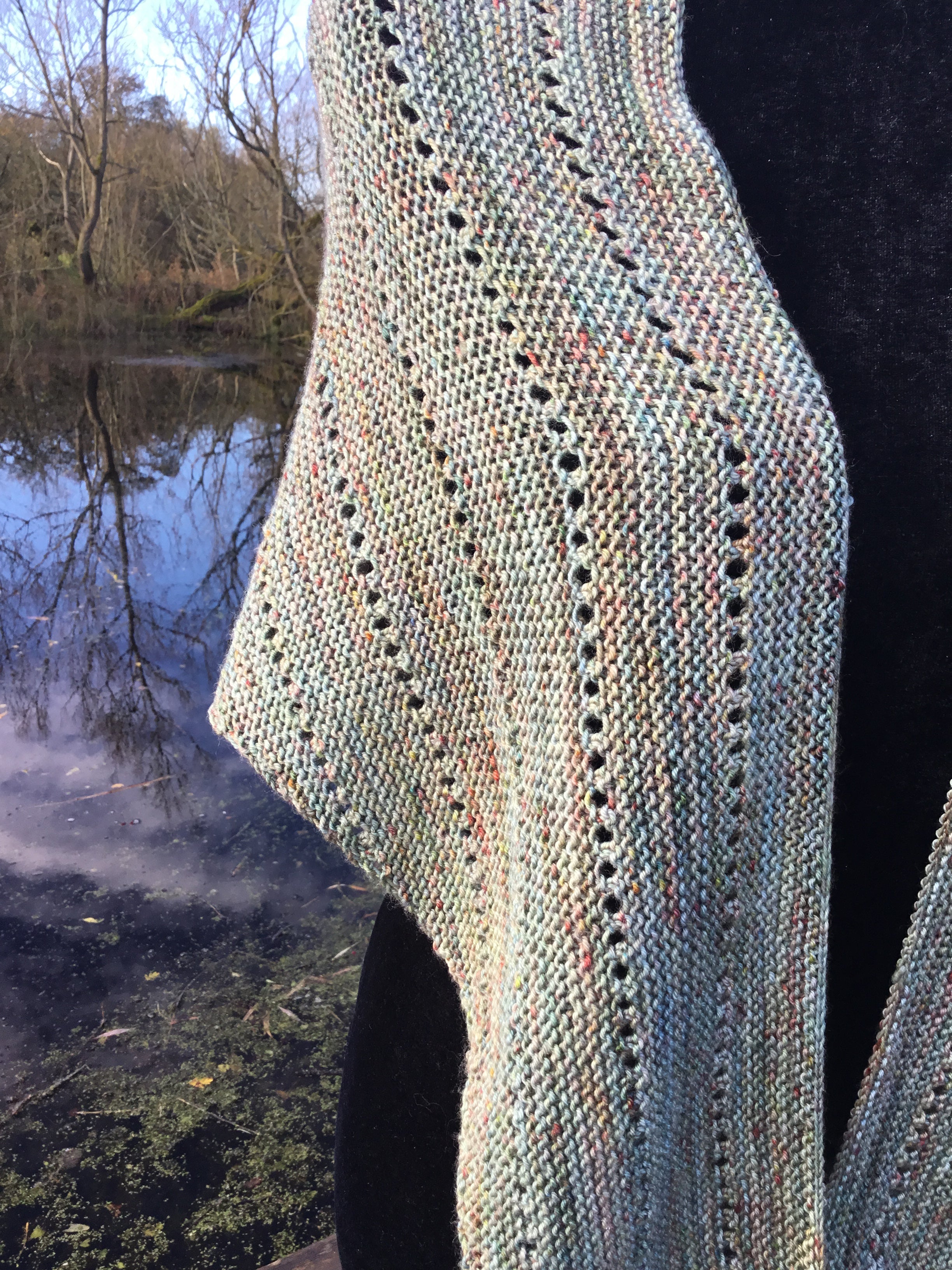 Dragonflies Shawl 4ply Knitting Pattern