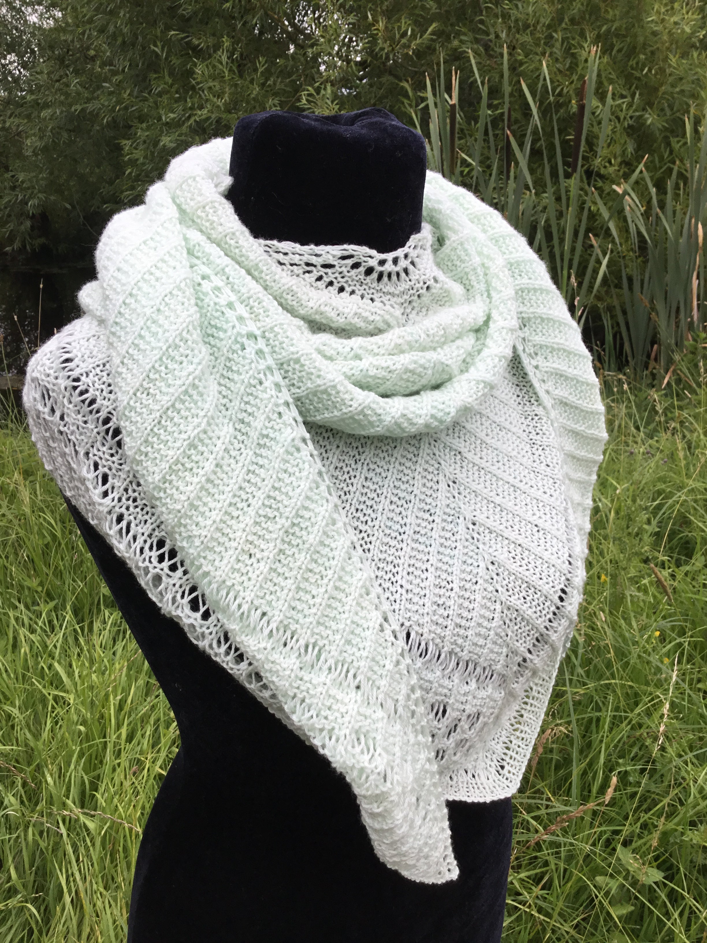 Louise Shawl 4ply Knitting Pattern