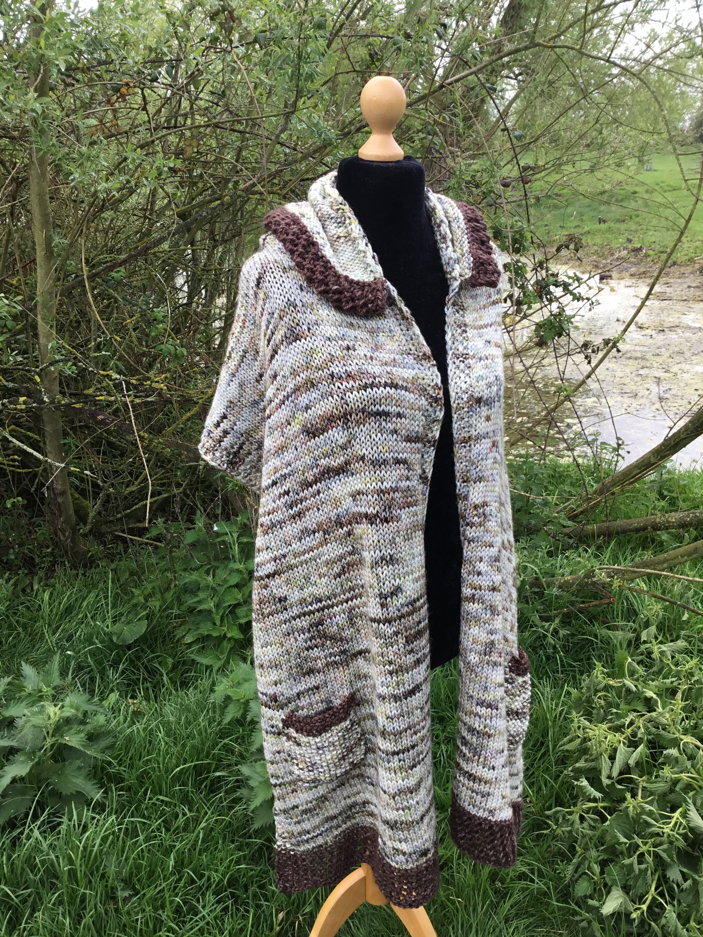 You Know Nothing Wrap. Aran Weight Pattern