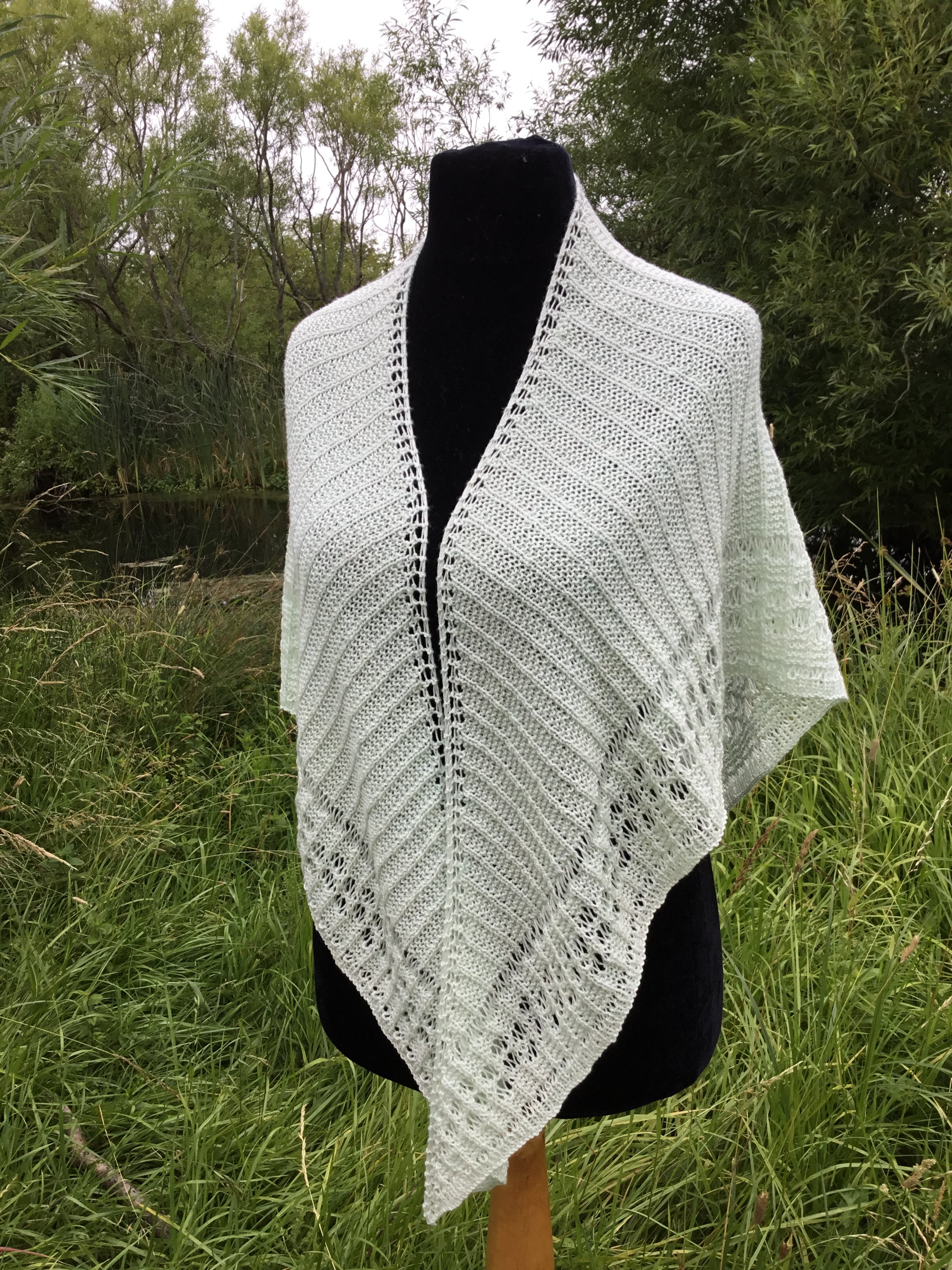 Louise Shawl 4ply Knitting Pattern