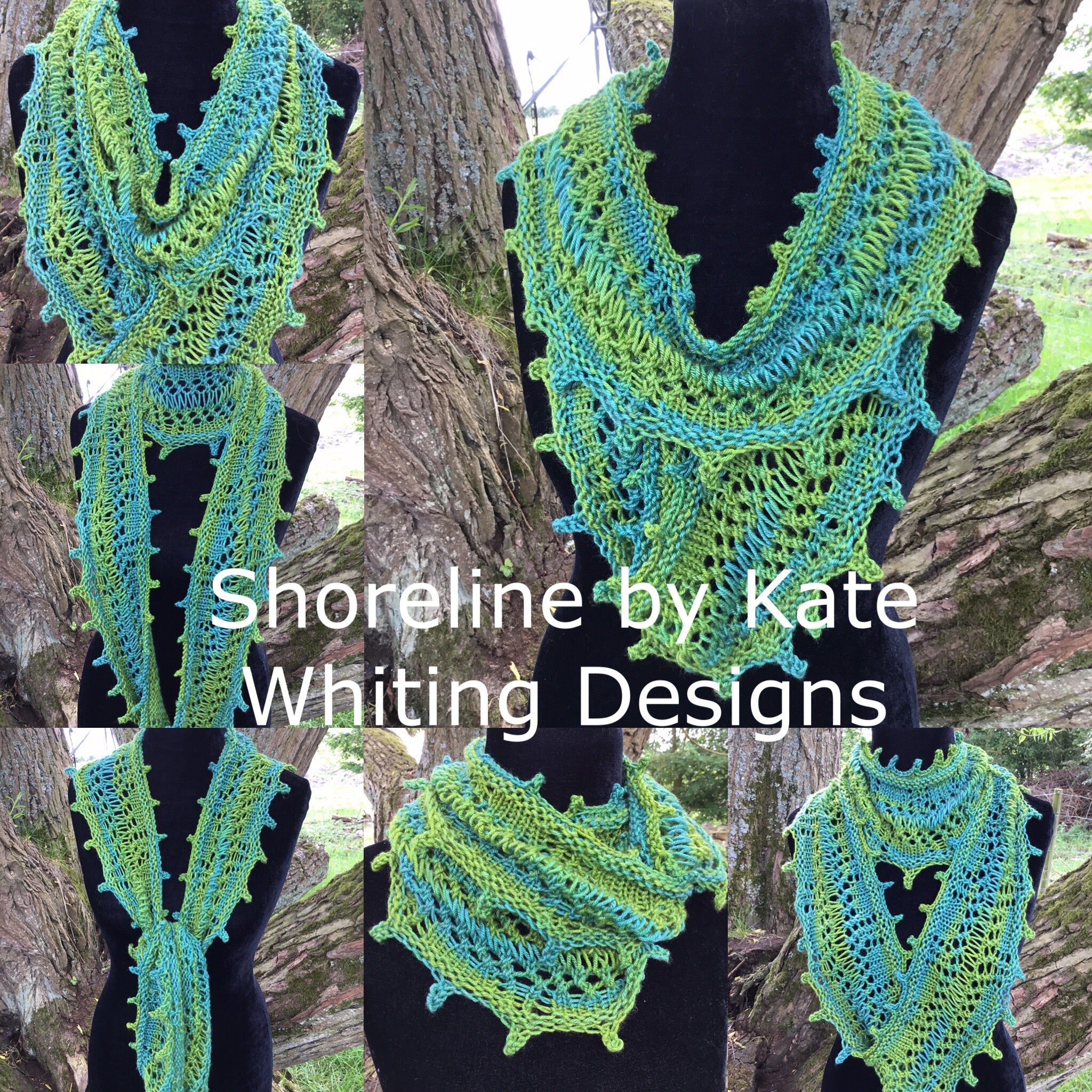 Shoreline Cowl. DK Knitting Pattern