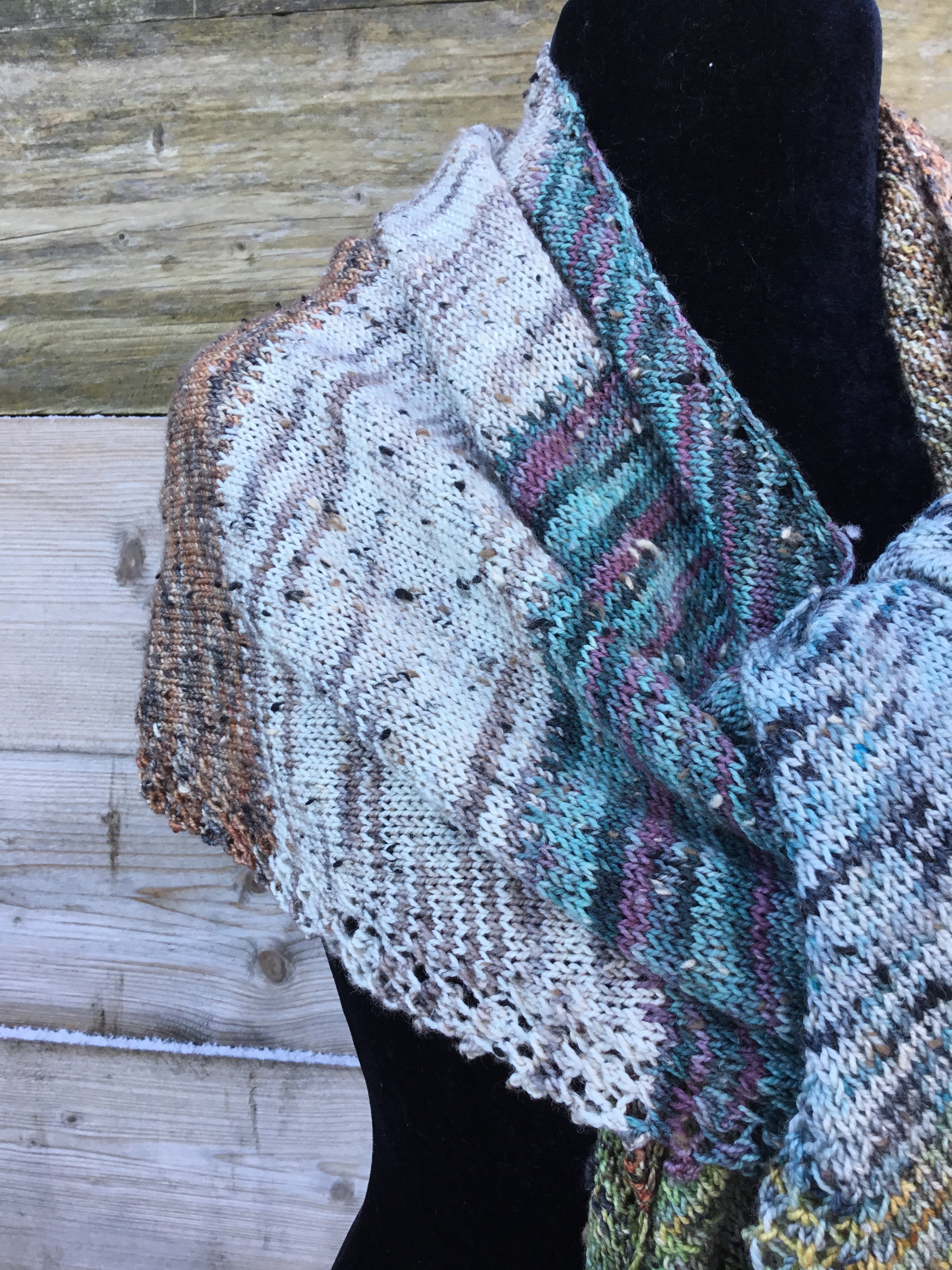 The Beginning Shawl 4Ply Knitting Pattern