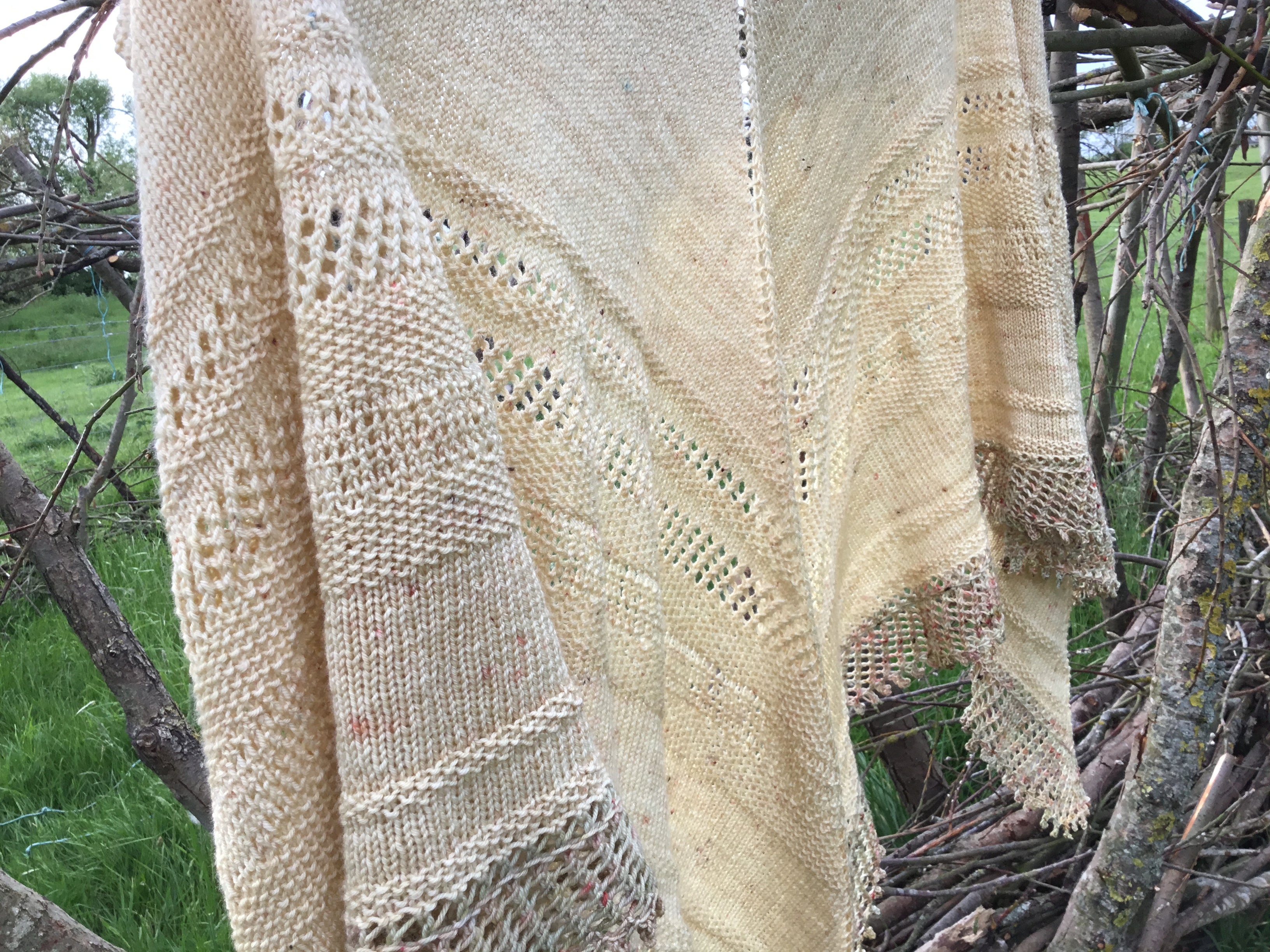 Victoria Shawl 4ply Knitting Pattern