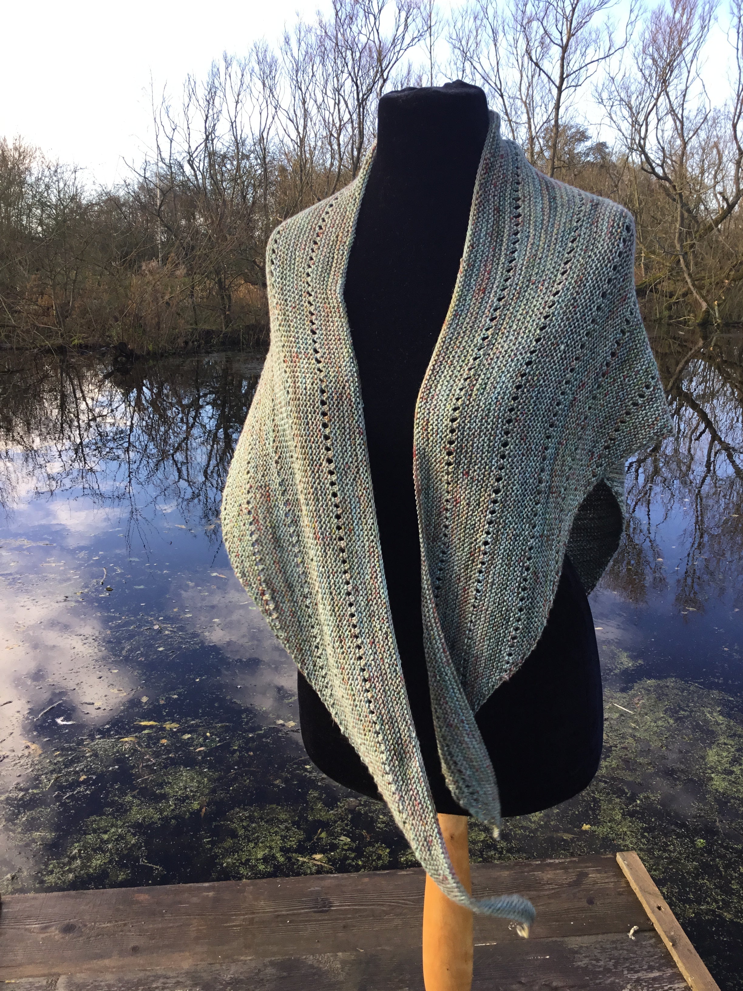 Dragonflies Shawl 4ply Knitting Pattern