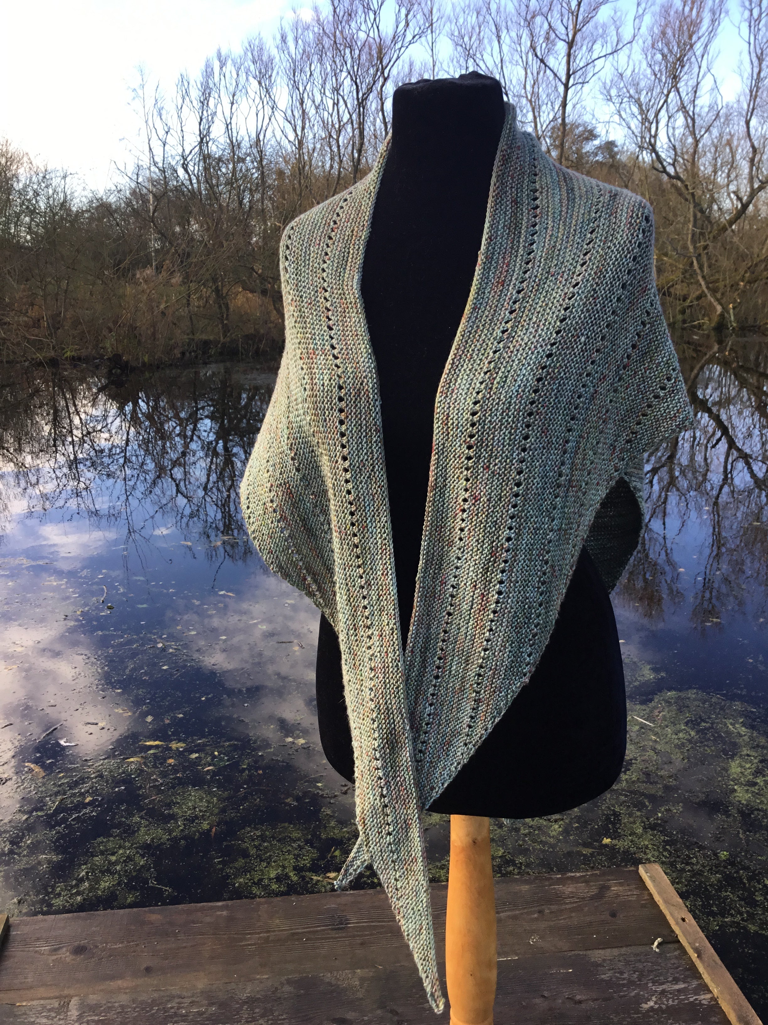 Dragonflies Shawl 4ply Knitting Pattern