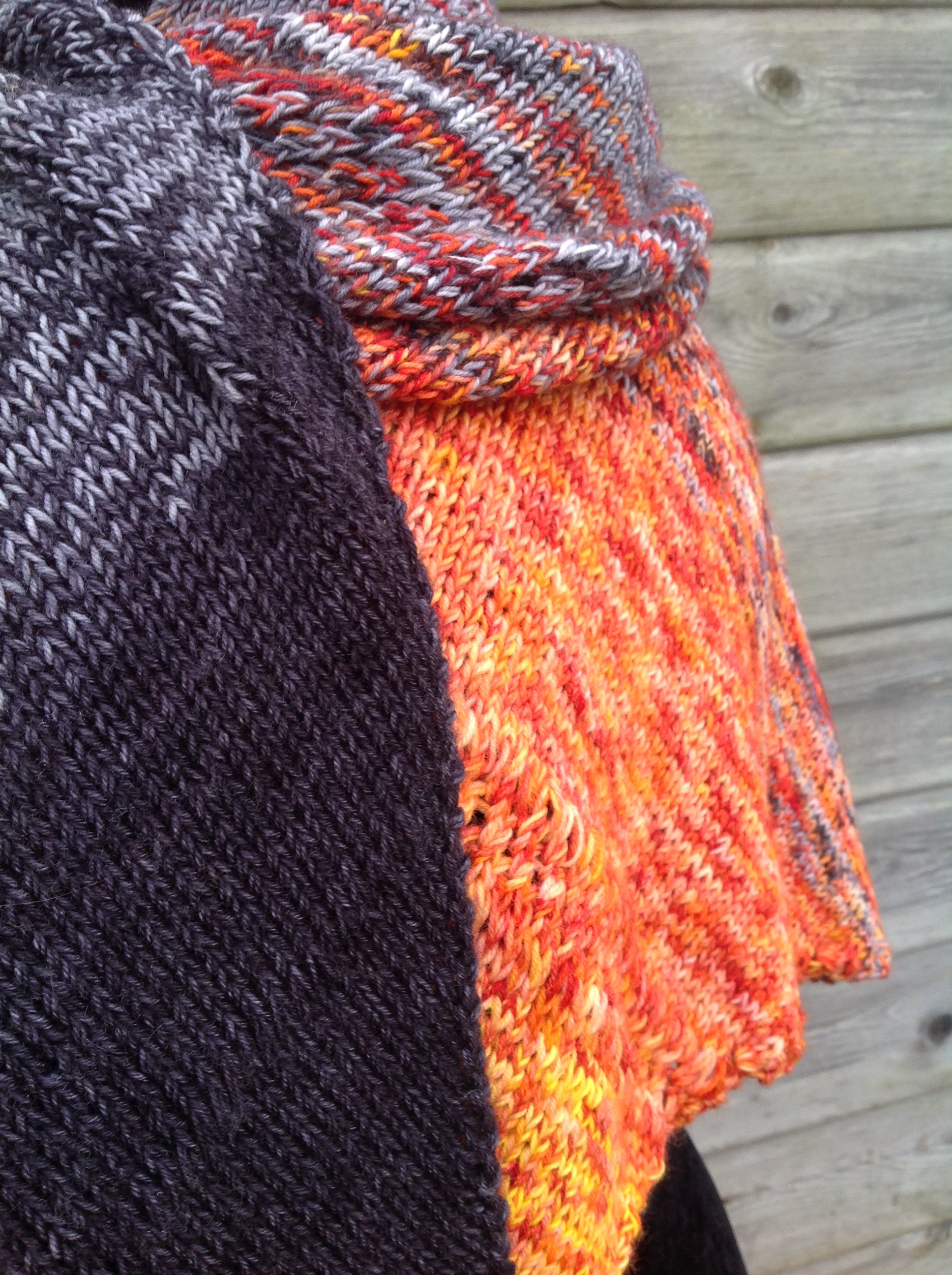 Mind & Body Shawl 4ply Knitting Pattern