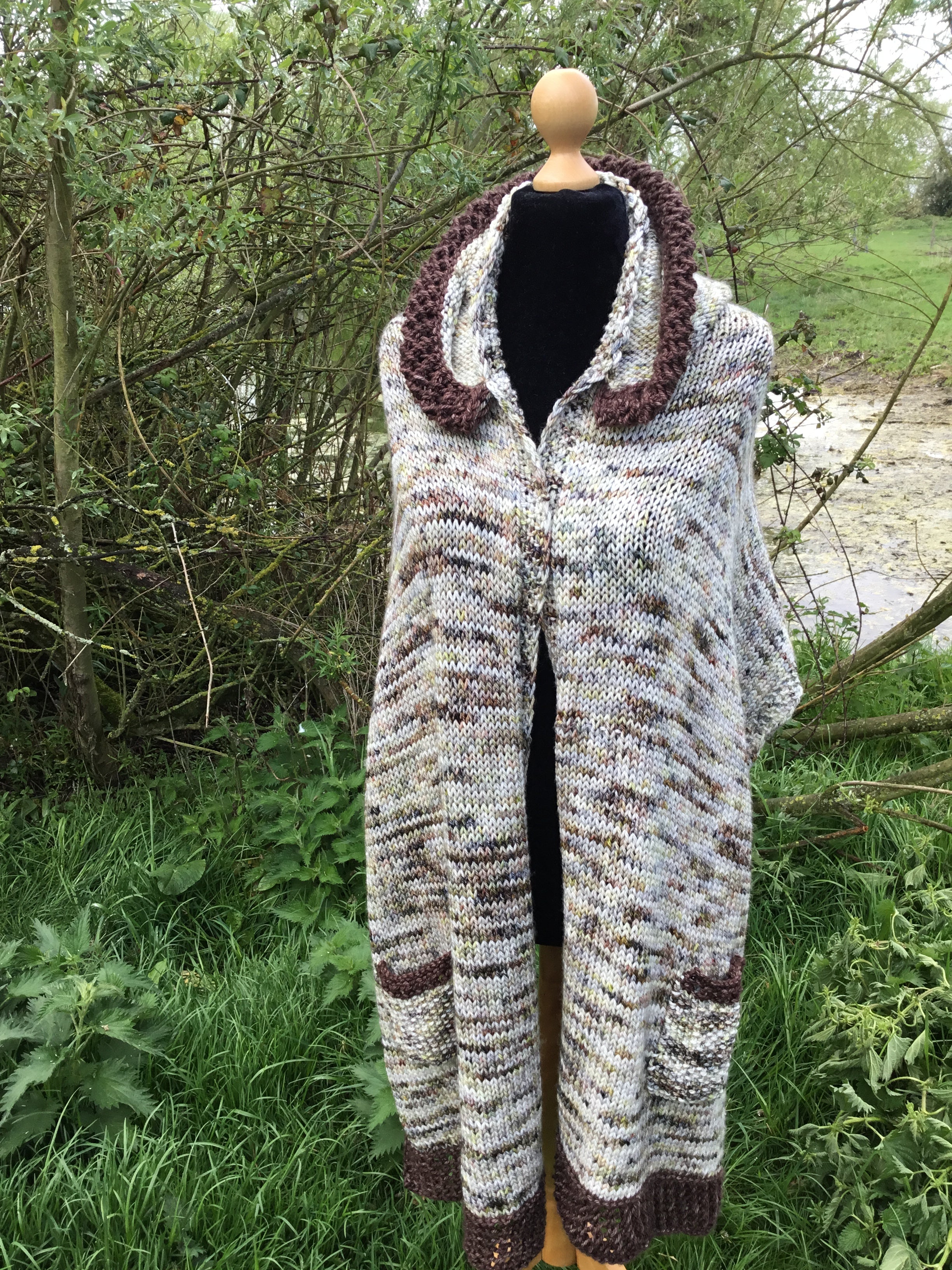 You Know Nothing Wrap. Aran Weight Pattern