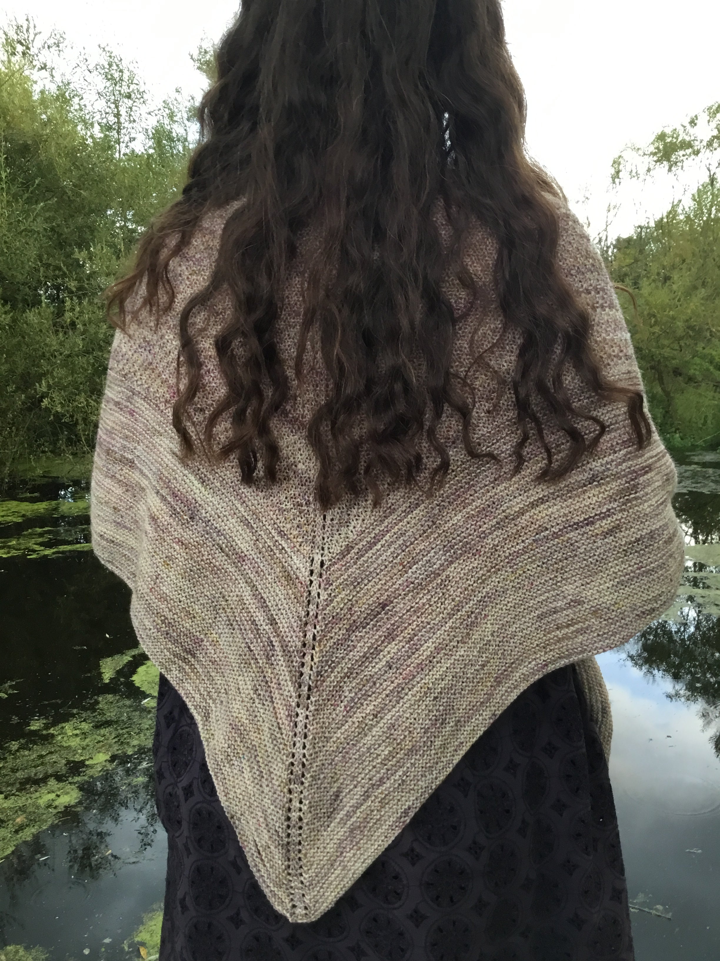 They Say I’m A Witch Shawl. Aran and 4ply Knitting Pattern