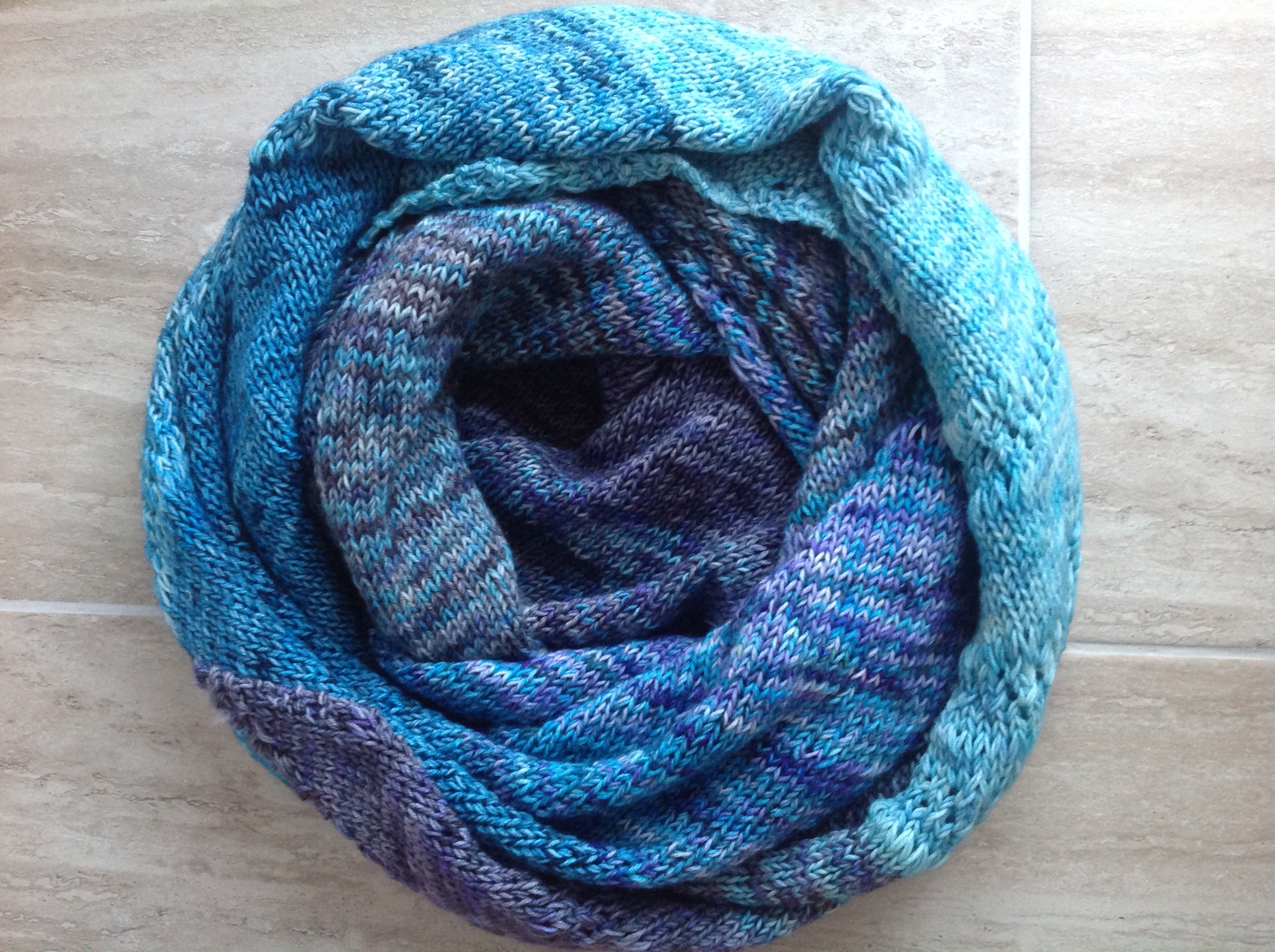 Mind & Body Shawl 4ply Knitting Pattern