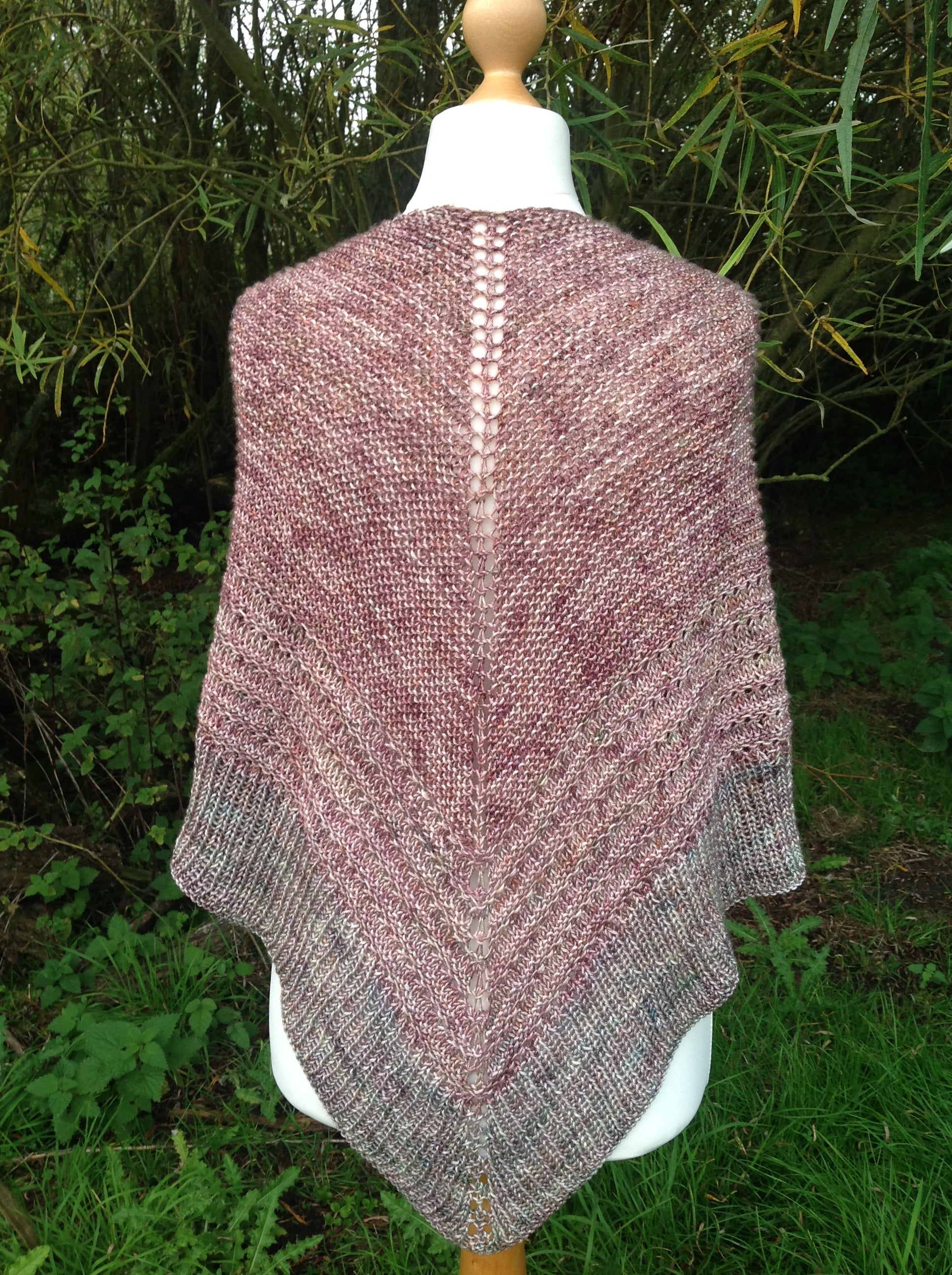 Time To Leave Shawl. DK Knitting Pattern