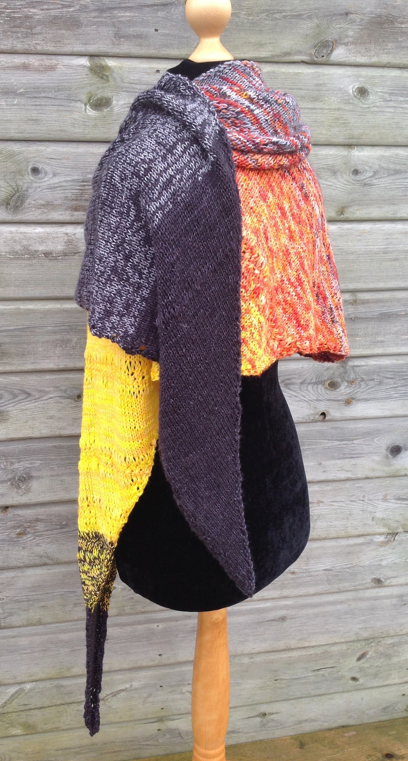 Mind & Body Shawl 4ply Knitting Pattern