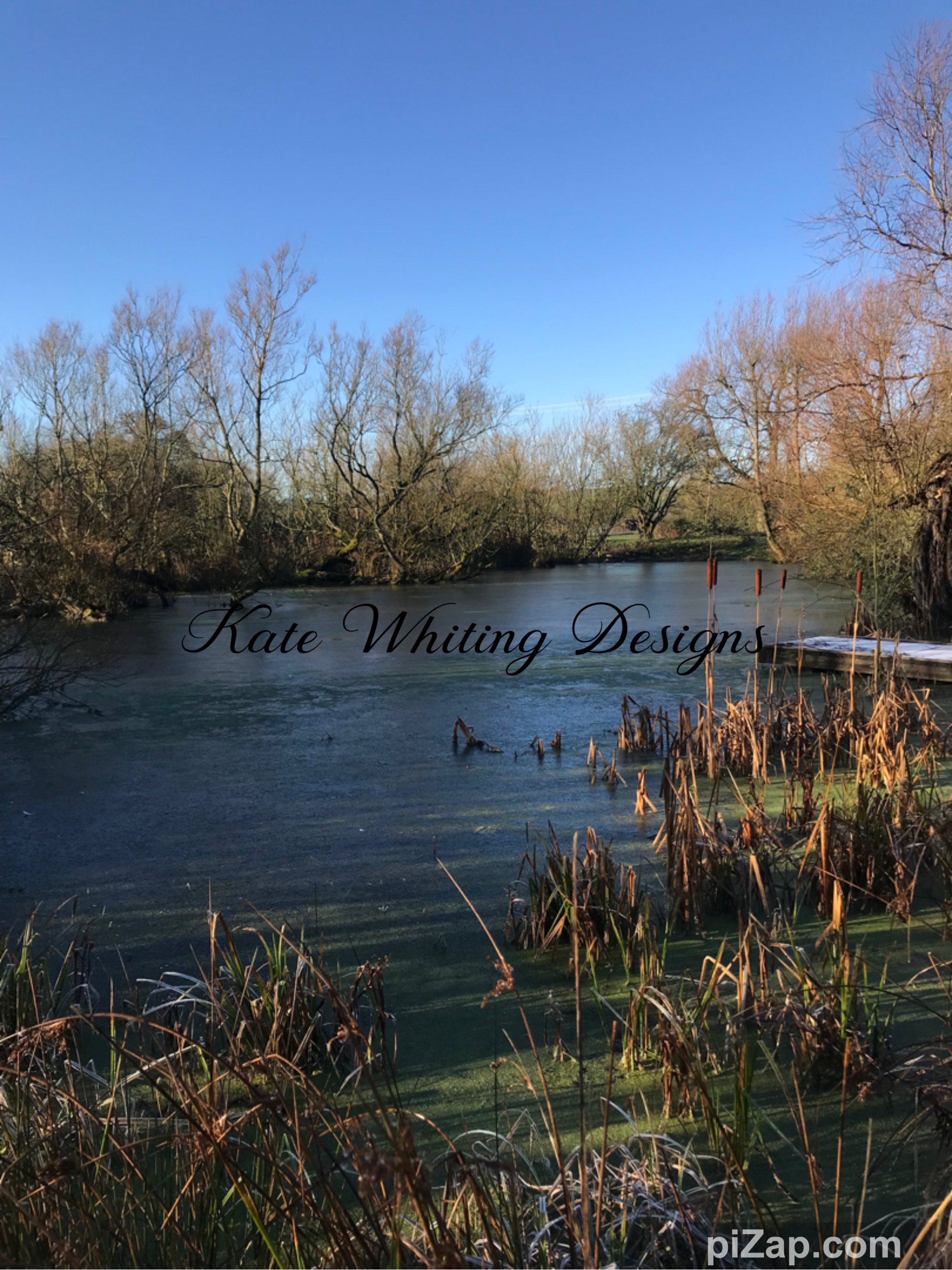 Blank Greeting Card. Winter Peace