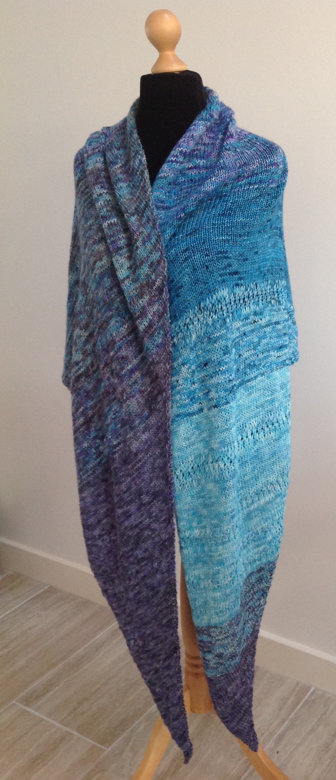 Mind & Body Shawl 4ply Knitting Pattern