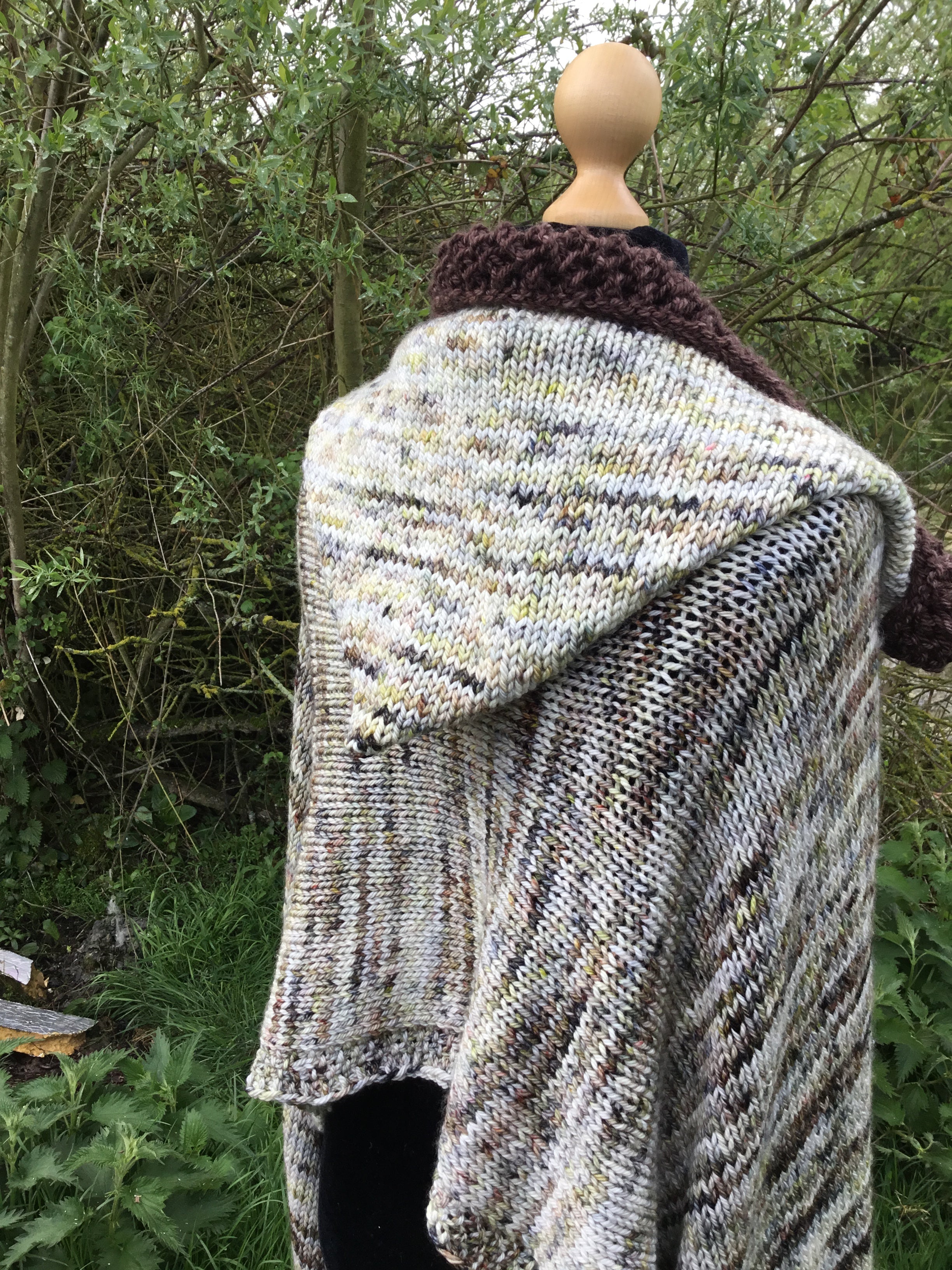 You Know Nothing Wrap. Aran Weight Pattern