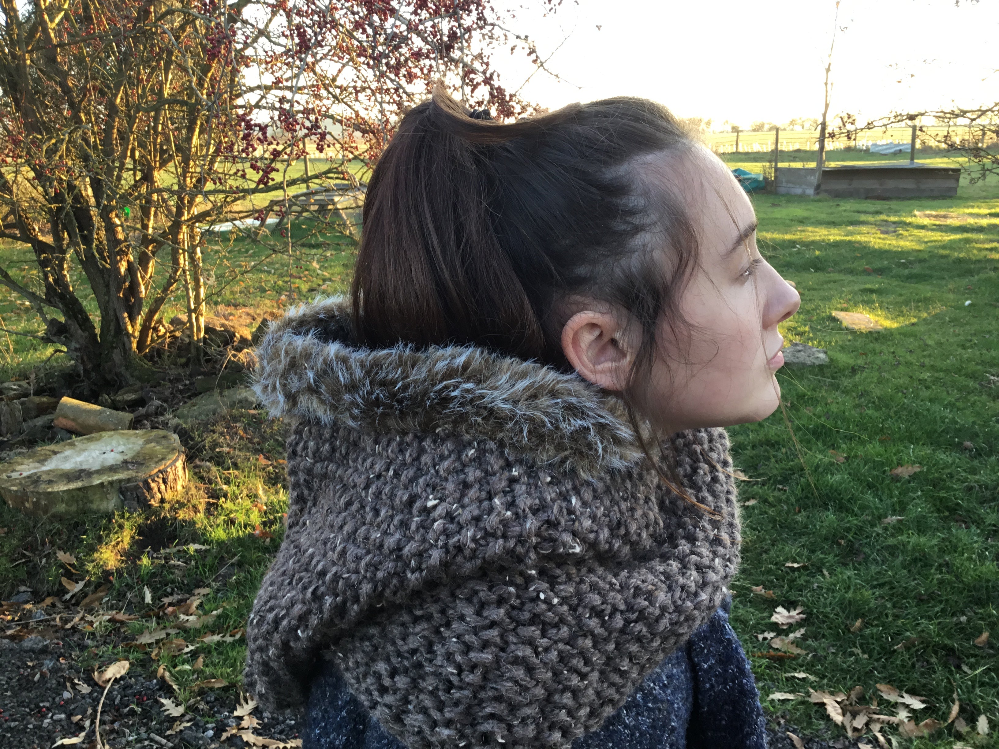 The Bear Hood. Bulky Weight Knitting Pattern