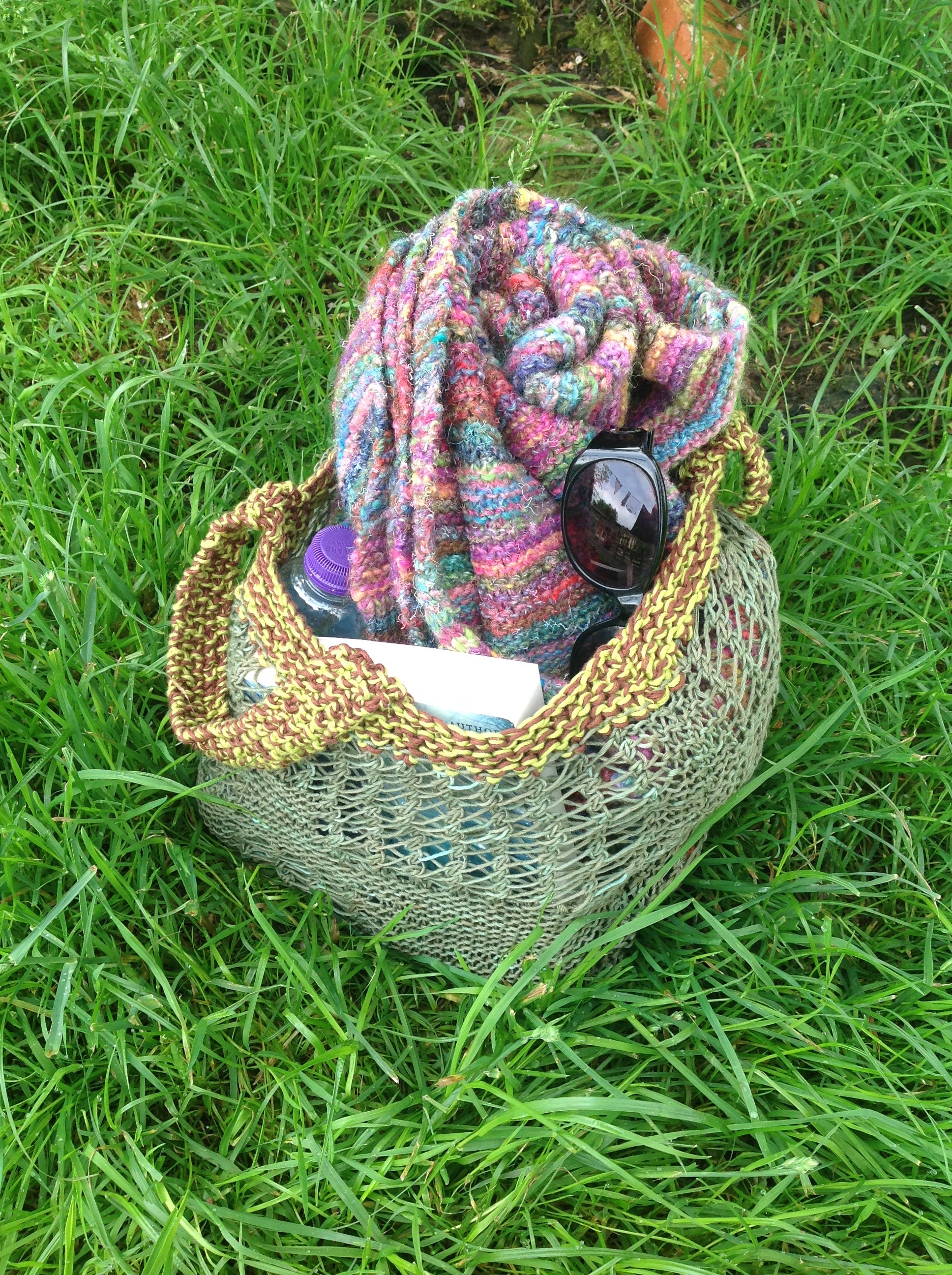 Take Me Too Cotton Bag. DK Knitting Pattern