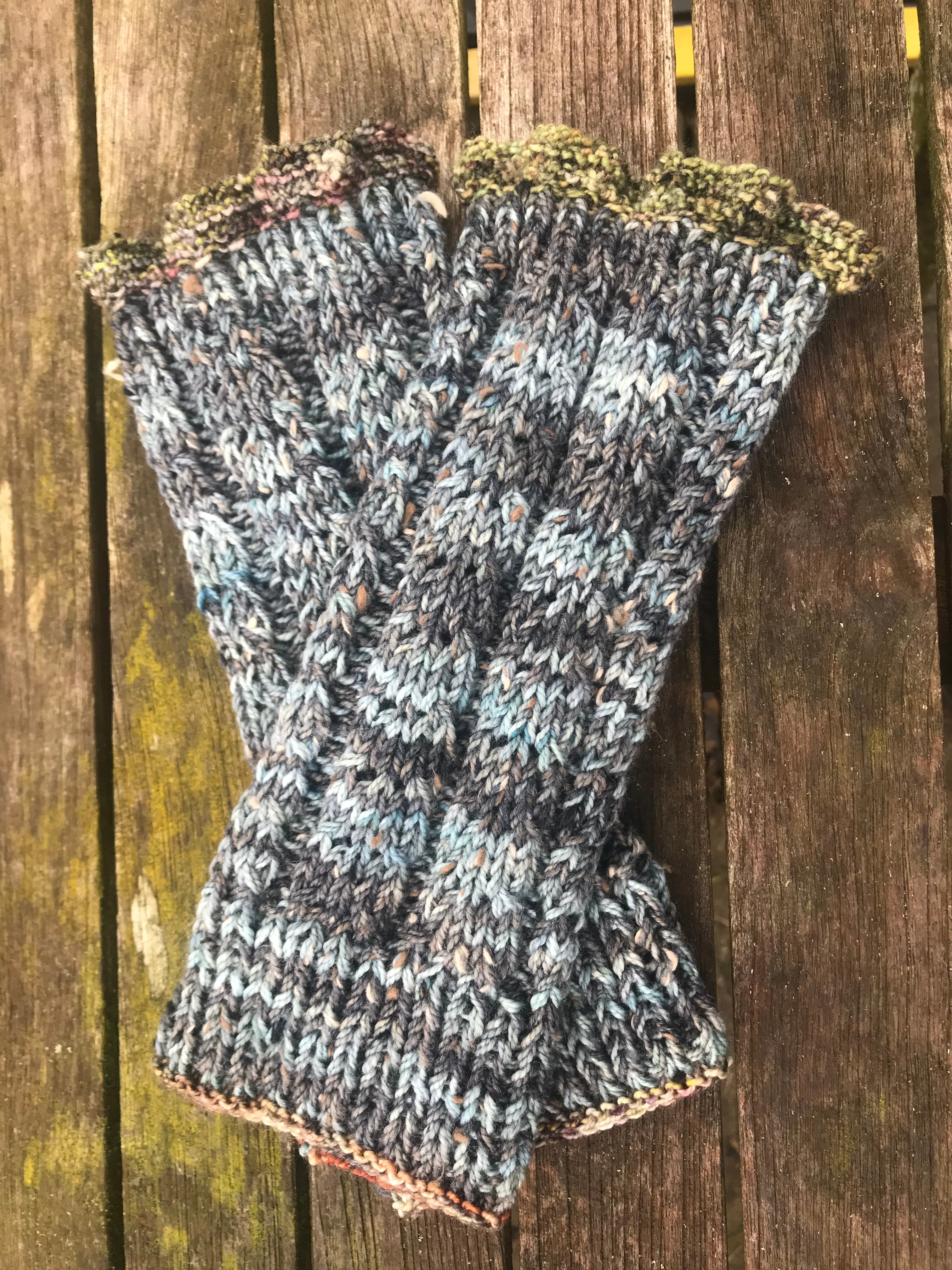 The Beginning Scarf & Mitts 4Ply Knitting Pattern