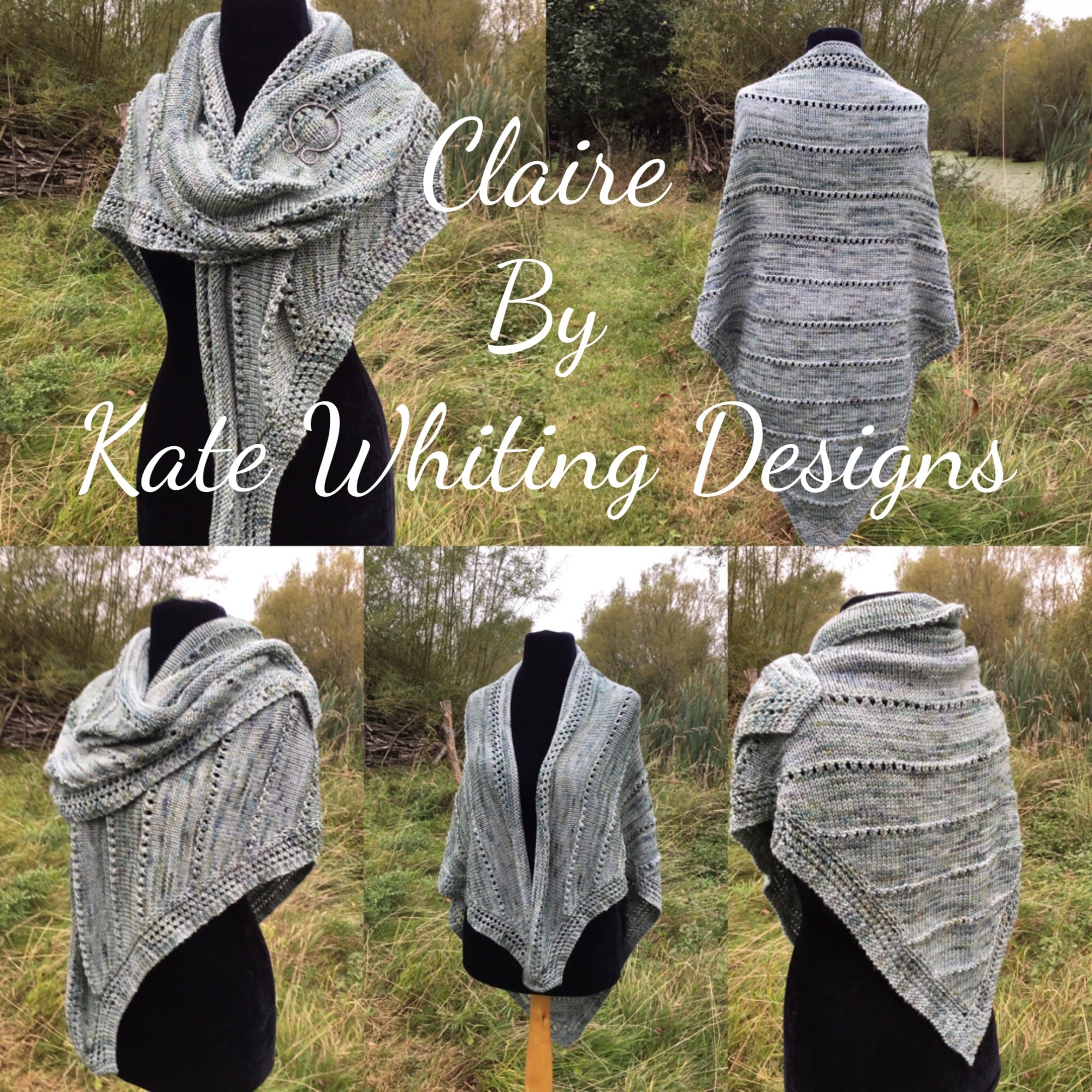 Claire Shawl. DK Knitting Pattern