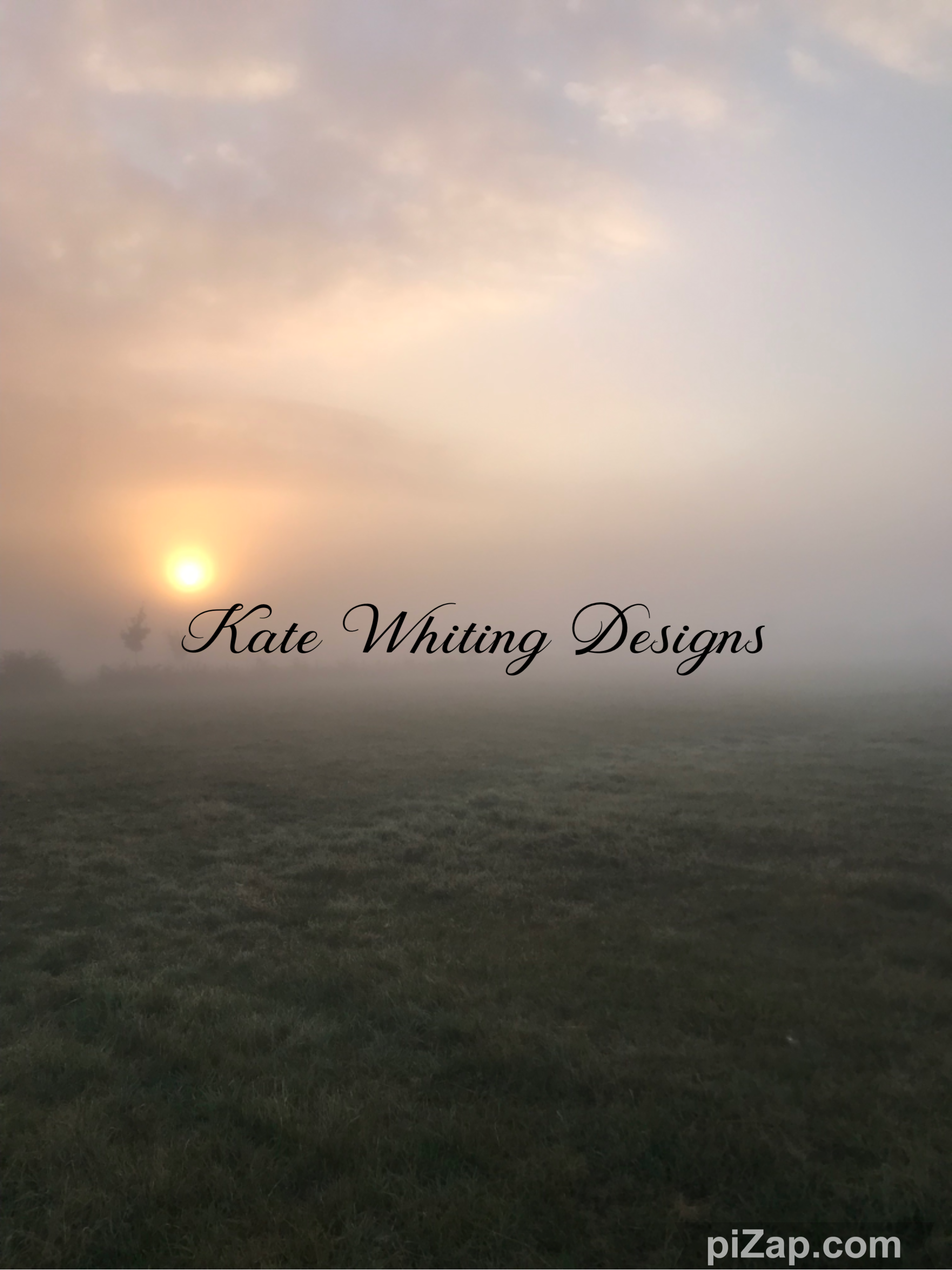 Blank Greeting Card. Misty Sunrise.