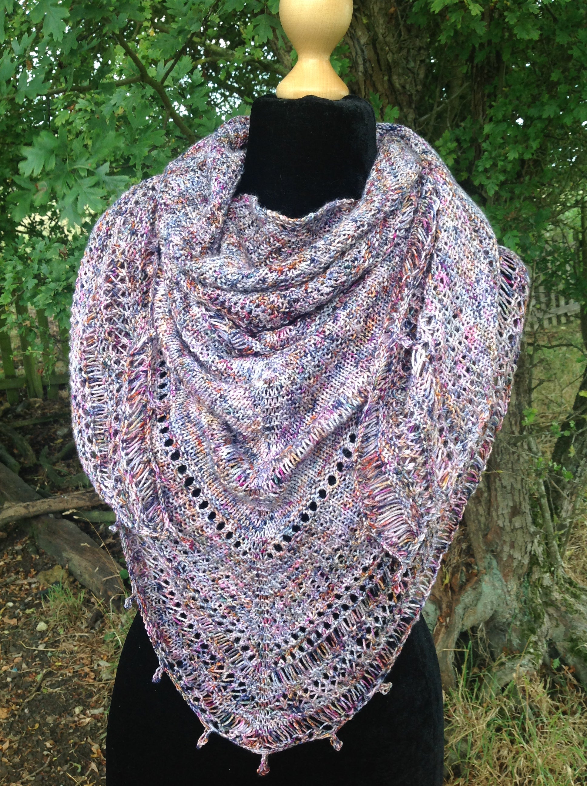 Jamaican Wedding Shawl 4ply Knitting Pattern