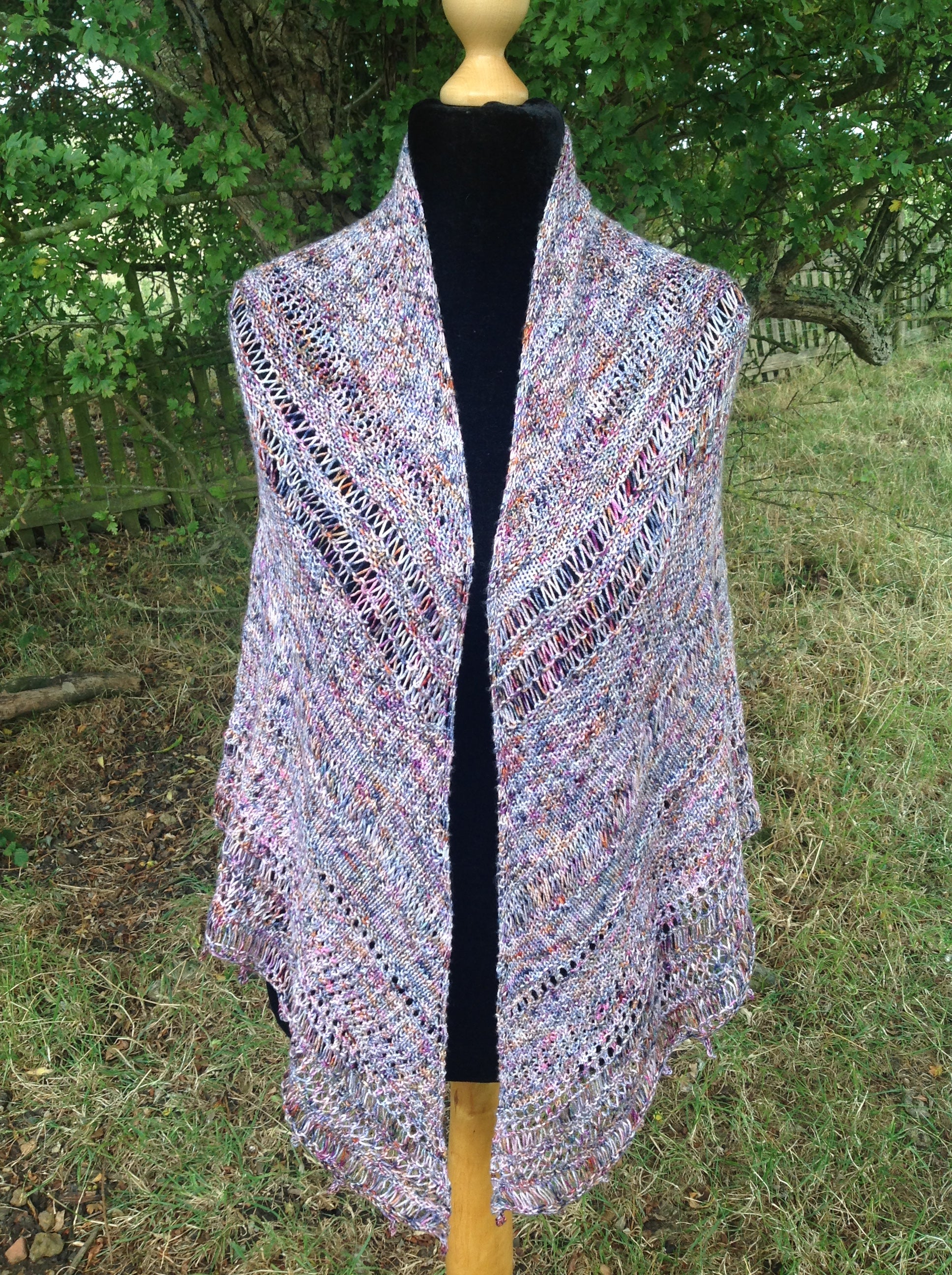 Jamaican Wedding Shawl 4ply Knitting Pattern