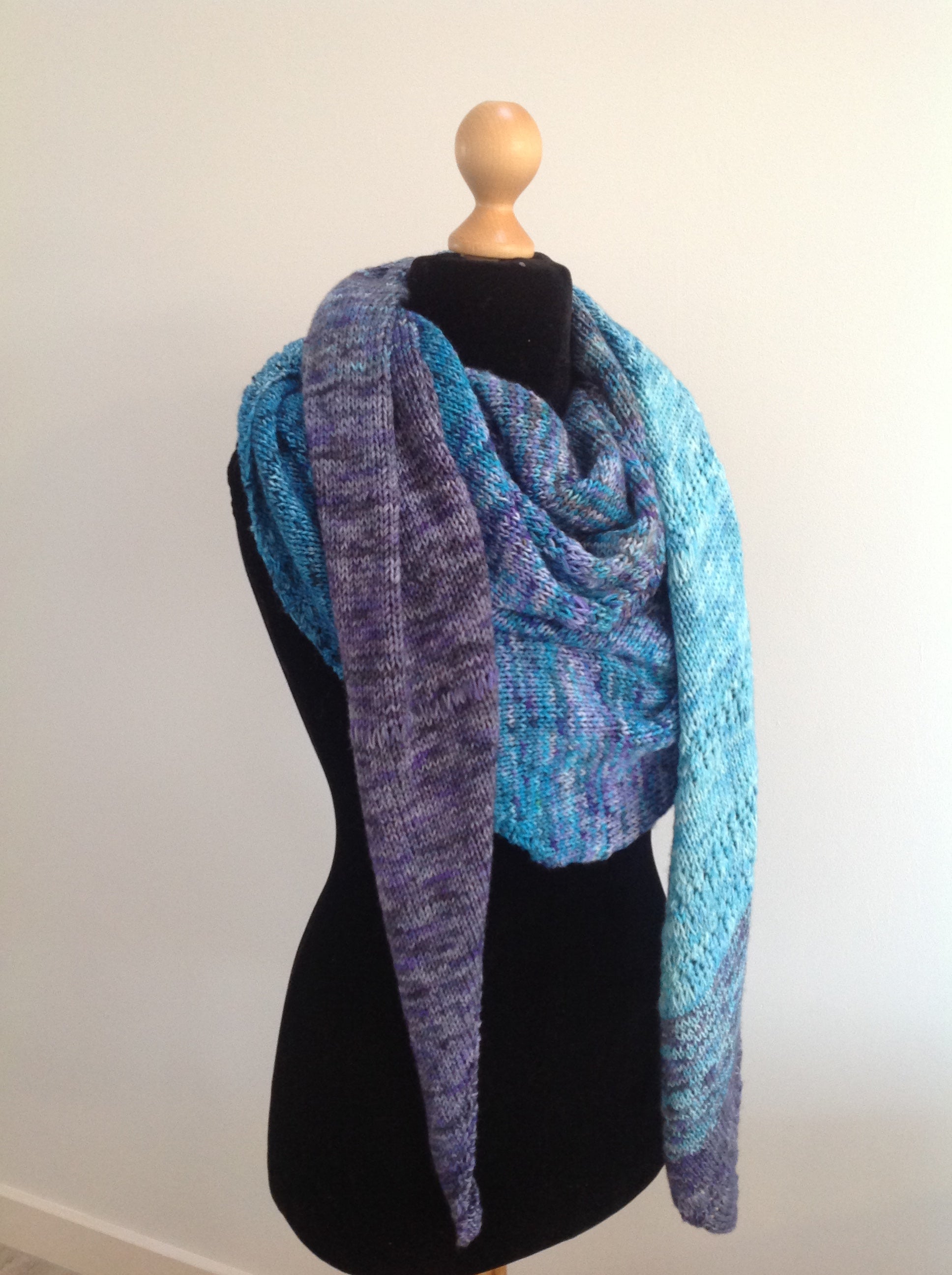 Mind & Body Shawl 4ply Knitting Pattern