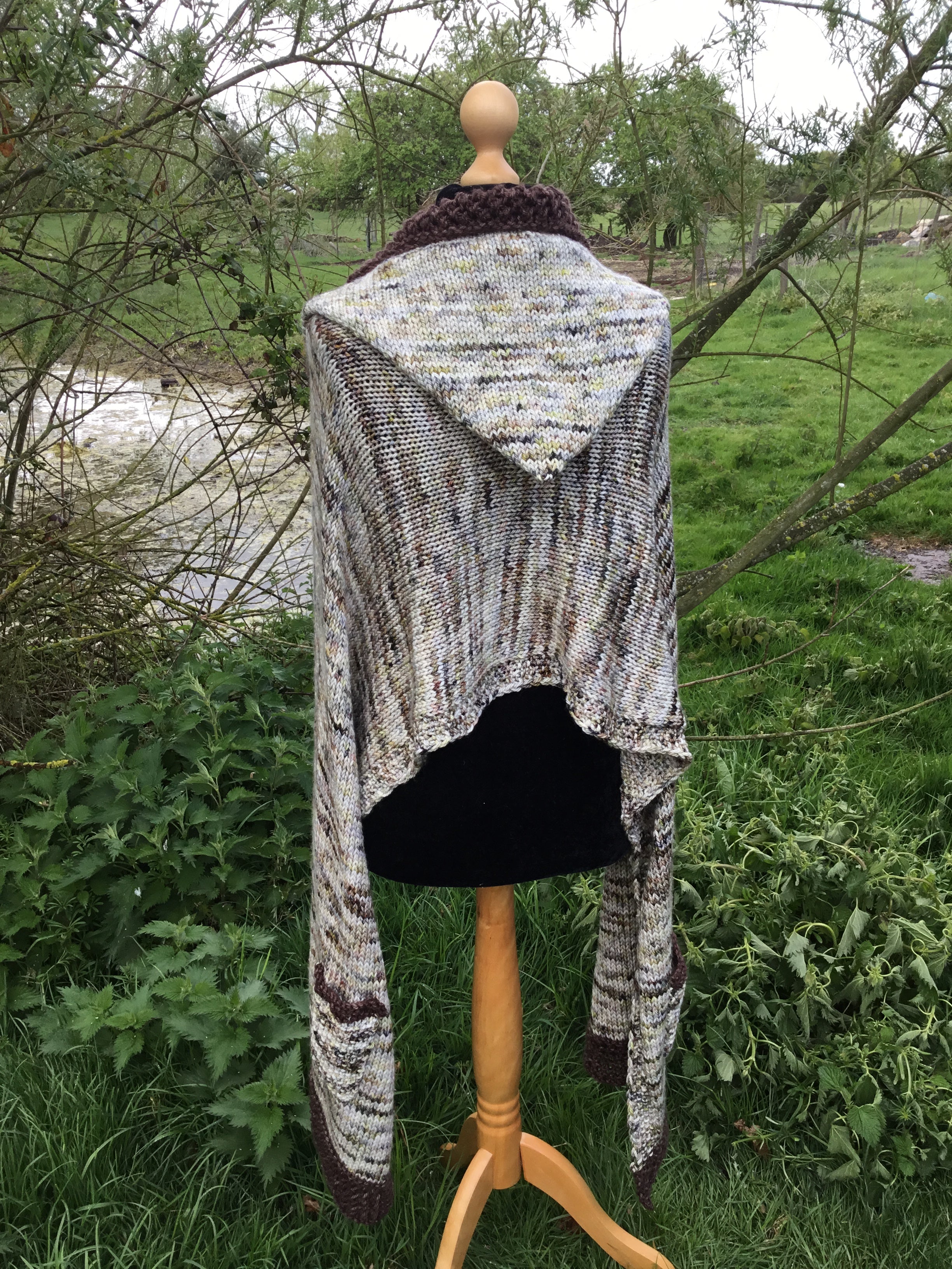 You Know Nothing Wrap. Aran Weight Pattern