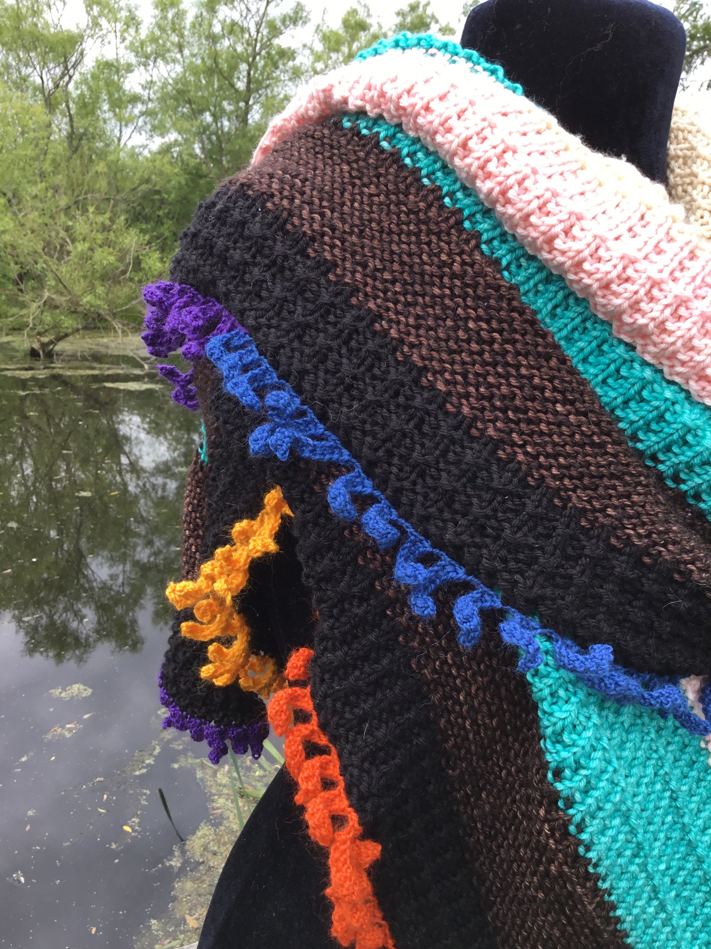 Pride Shawl. DK Knitting Pattern