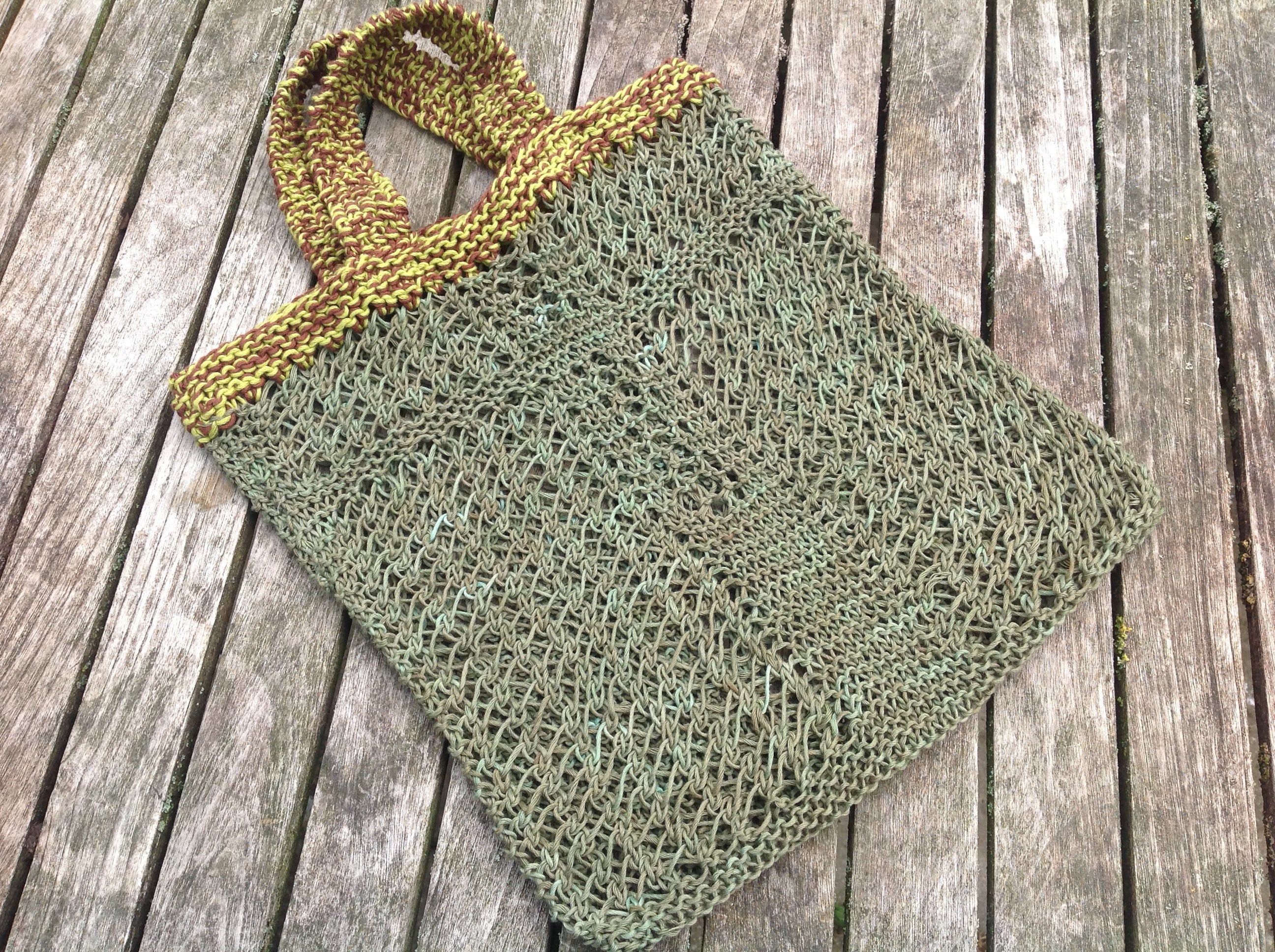 Take Me Too Cotton Bag. DK Knitting Pattern