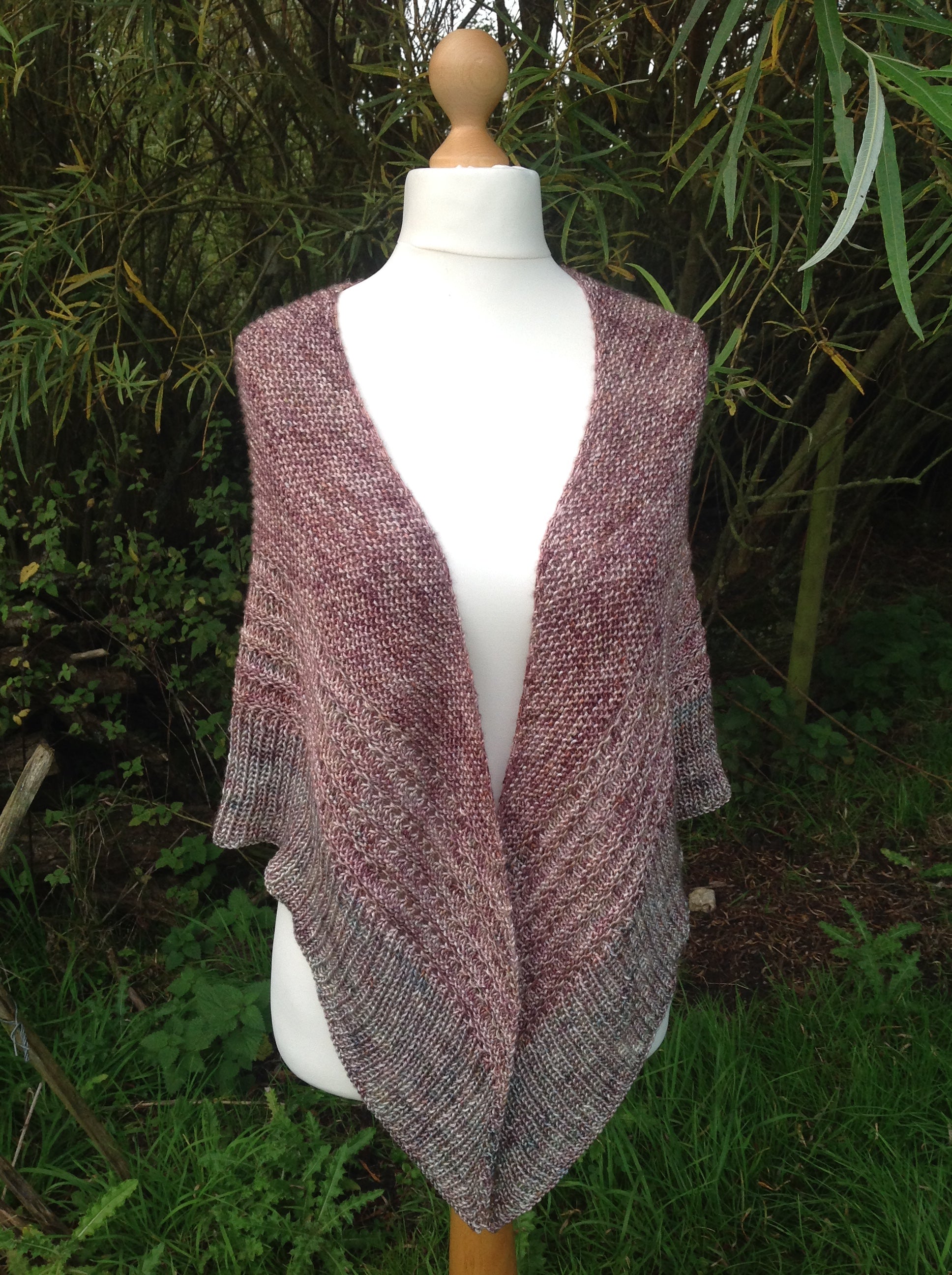 Time To Leave Shawl. DK Knitting Pattern