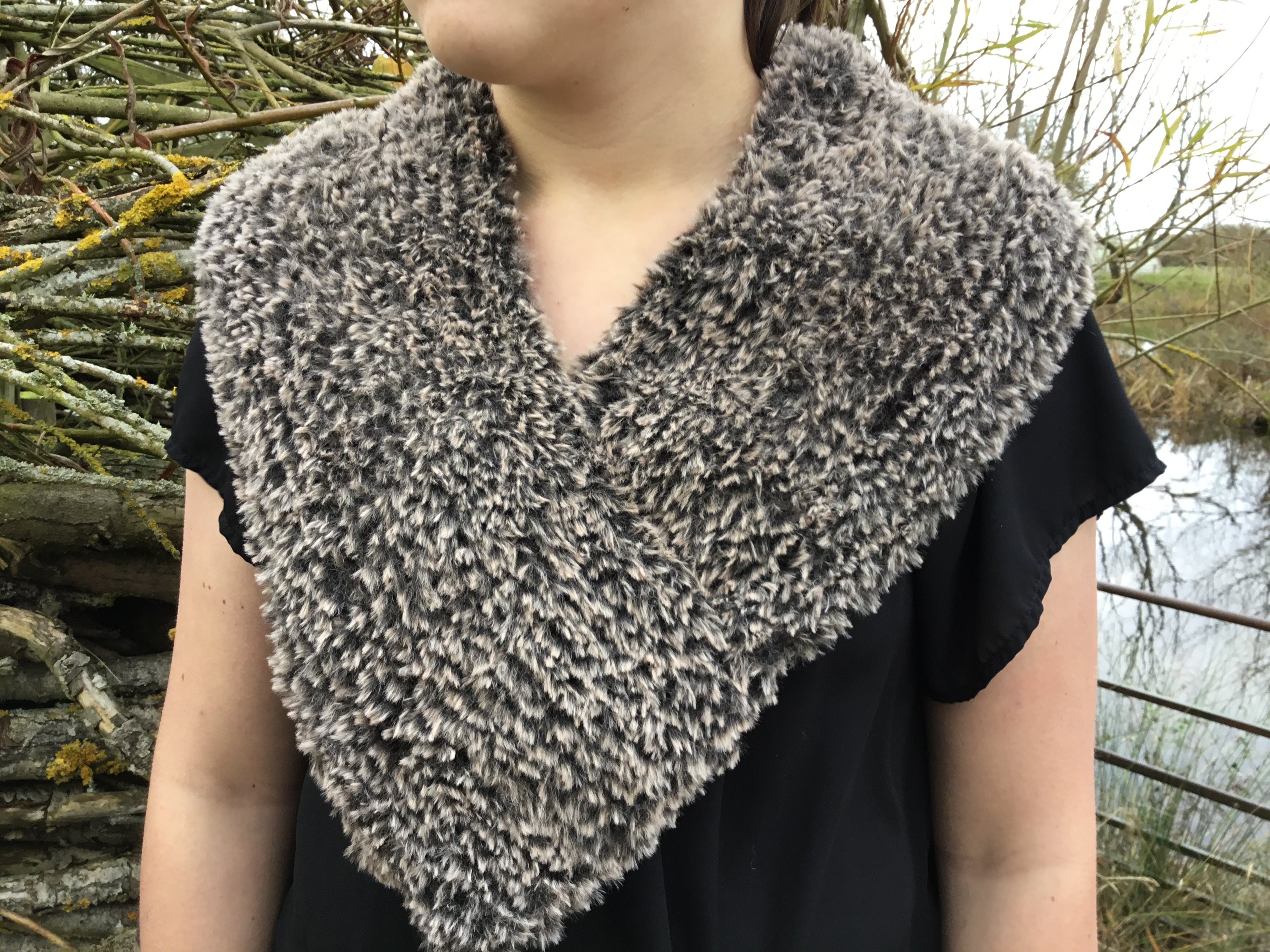 The Glens 2 Fur Cowls. Chunky Weight Yarn