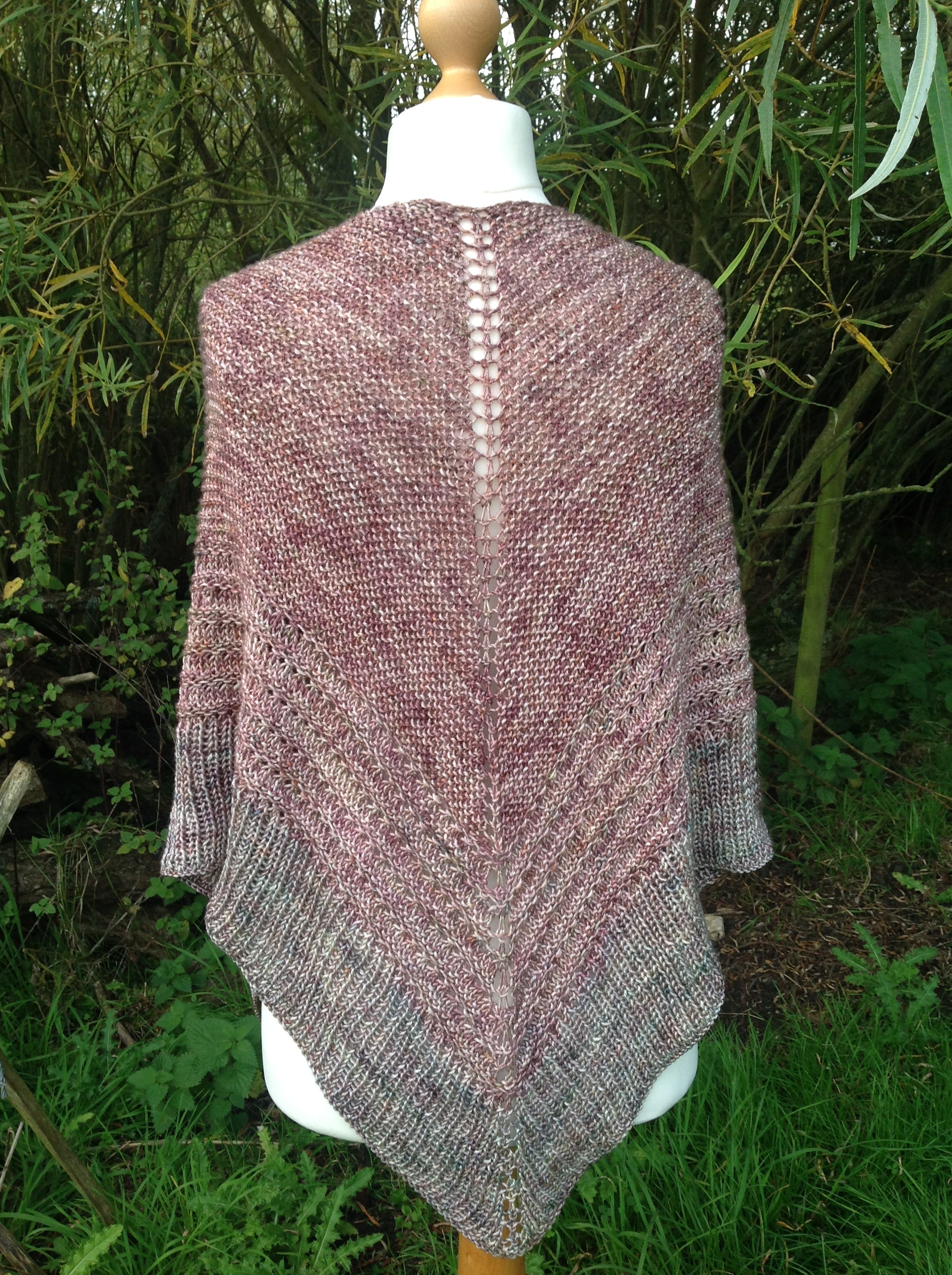 Time To Leave Shawl. DK Knitting Pattern