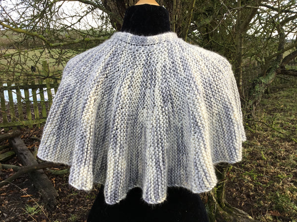 Daughters Cowl/Capelet. Aran Weight Knitting Pattern – Kate Whiting Designs
