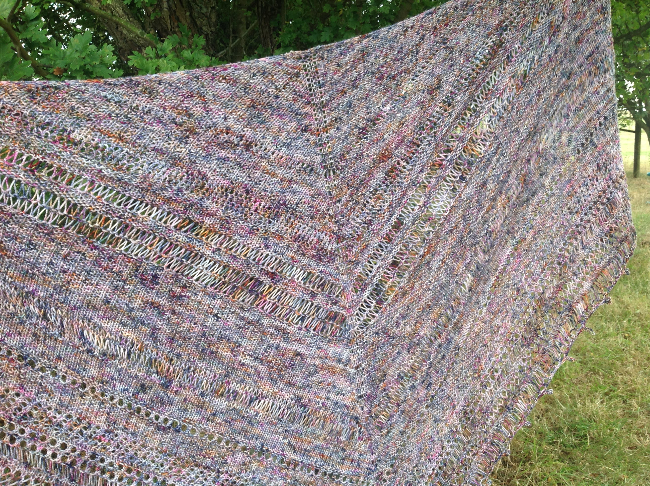 Jamaican Wedding Shawl 4ply Knitting Pattern