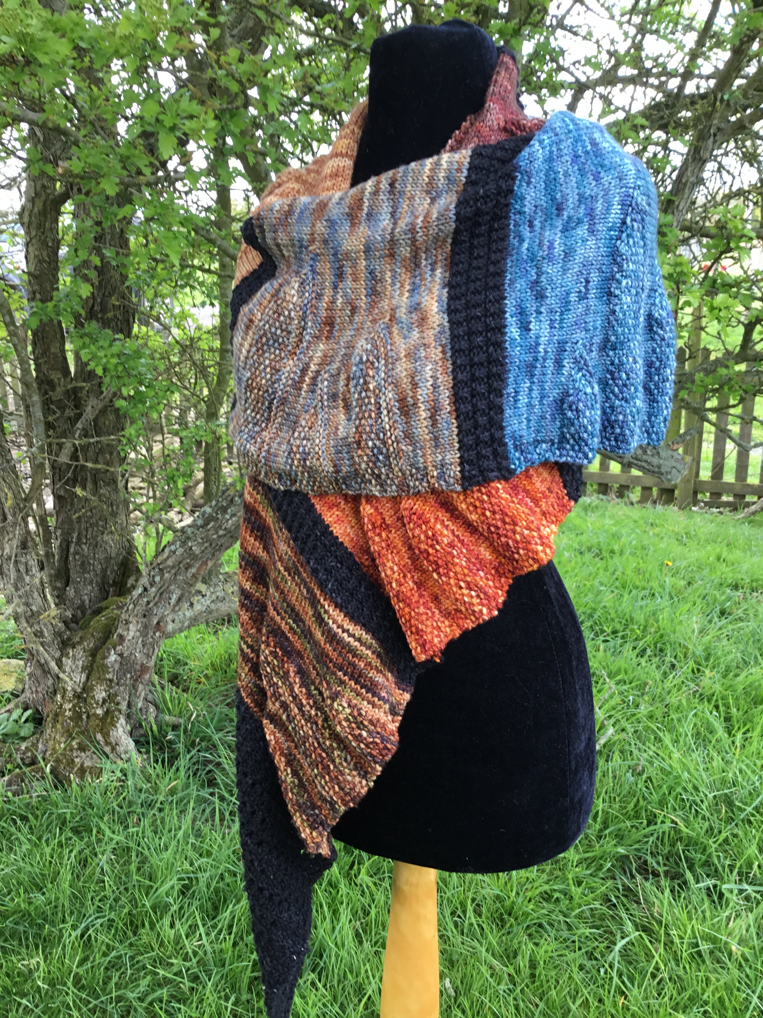 Standing Stones Wrap. DK Knitting Pattern