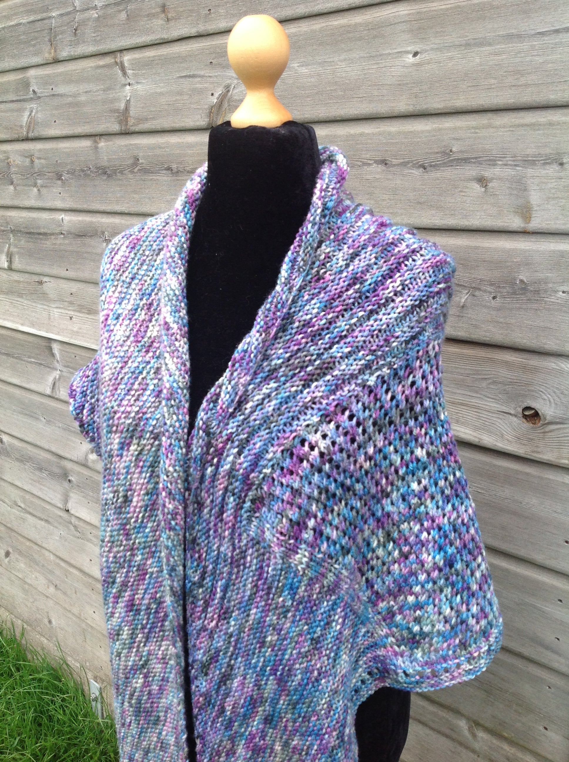 Friendship Ties Shawl. DK Knitting Pattern