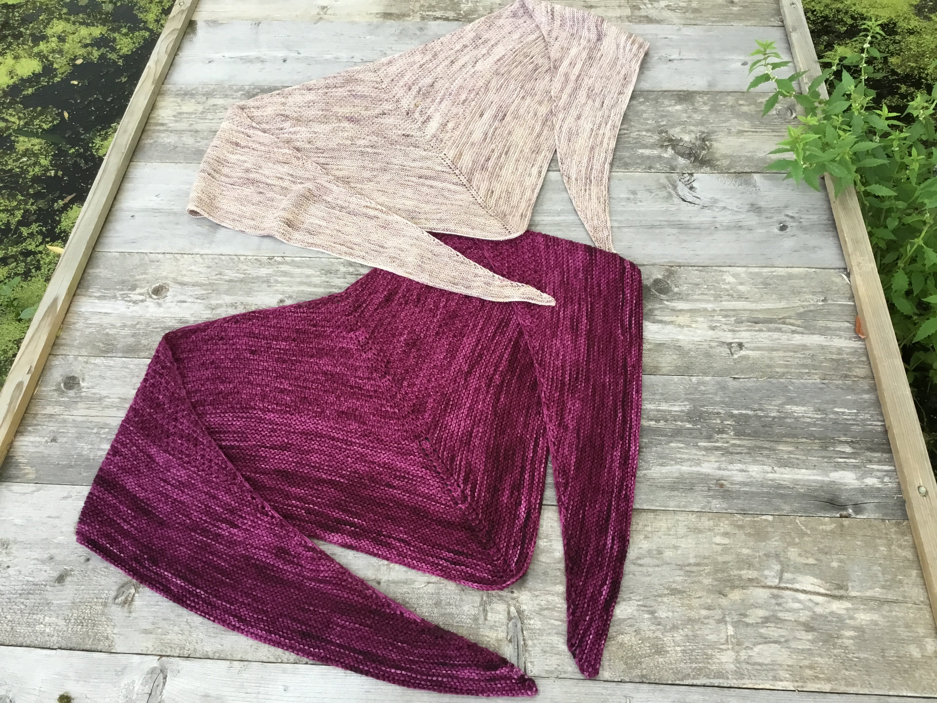 They Say I’m A Witch Shawl. Aran and 4ply Knitting Pattern