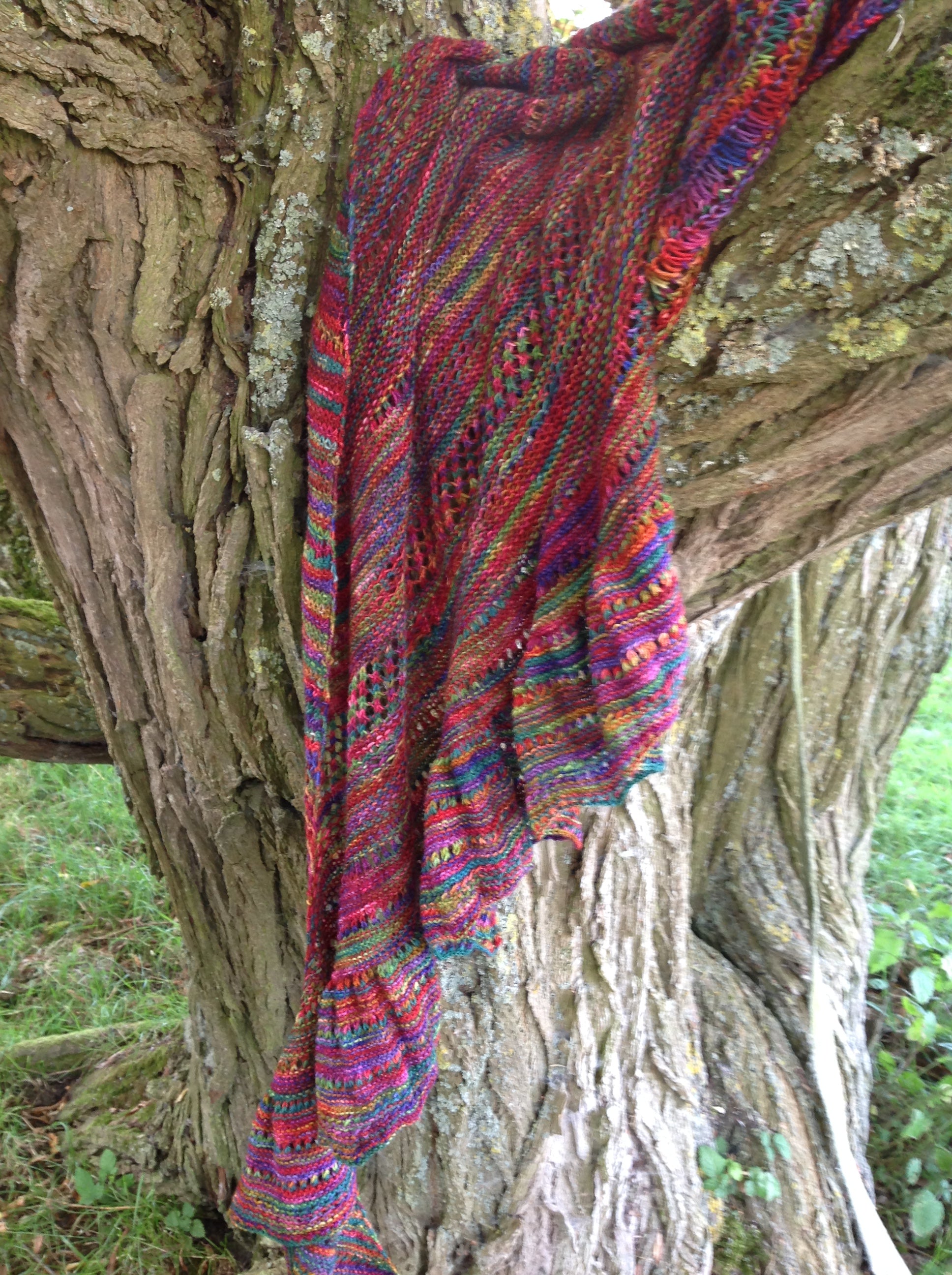 Over Exposure Shawl 4Ply Knitting Pattern