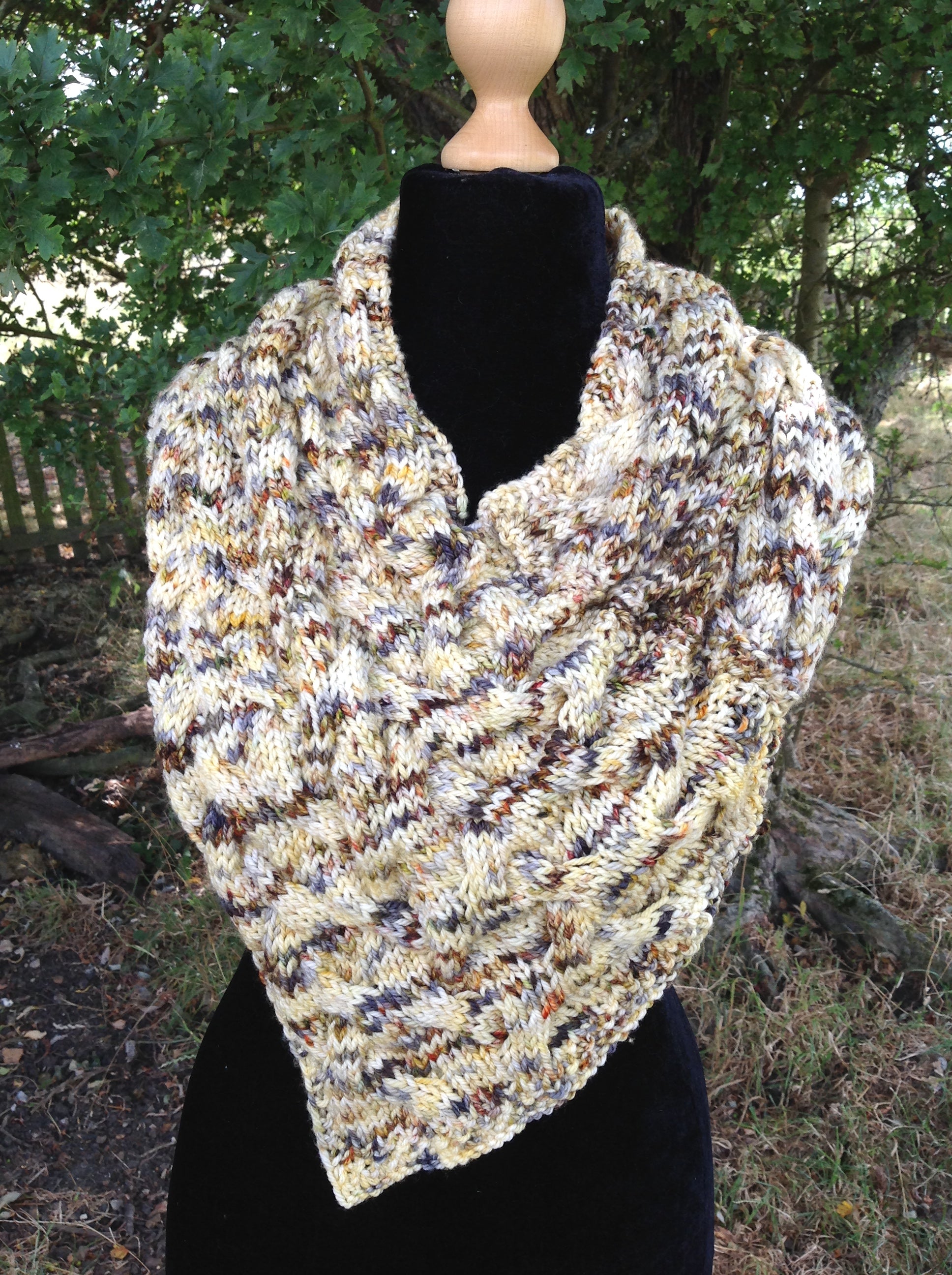 We Are One Cowl. Aran Weight Knitting Pattern