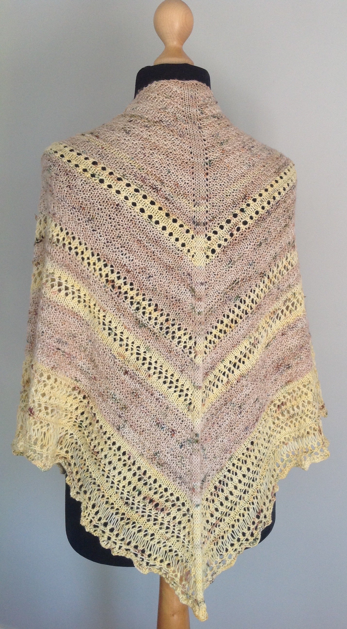 Thornfield Shawl 4ply Knitting Pattern