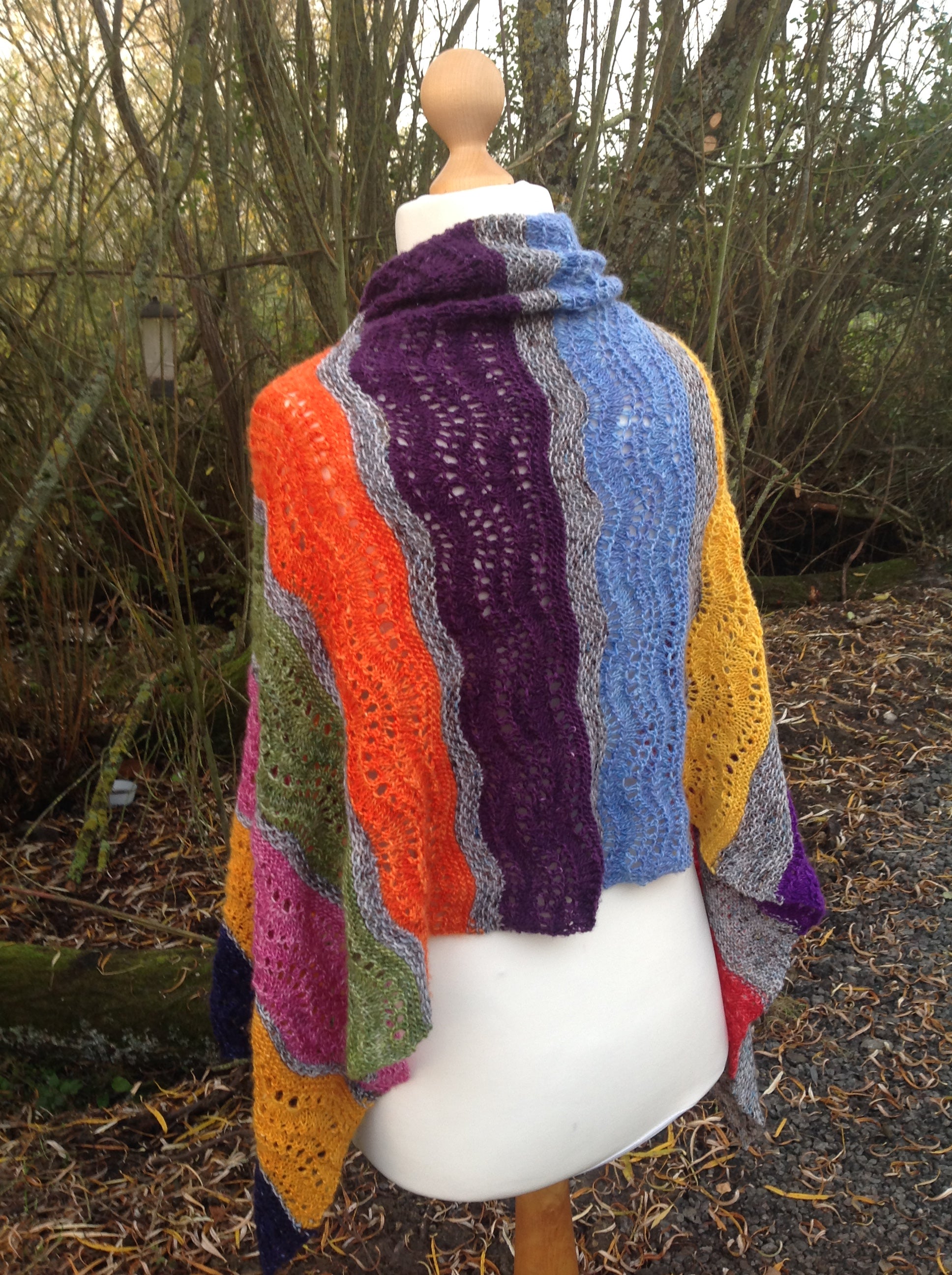 Voyage Of Colour Wrap 4ply Knitting Pattern