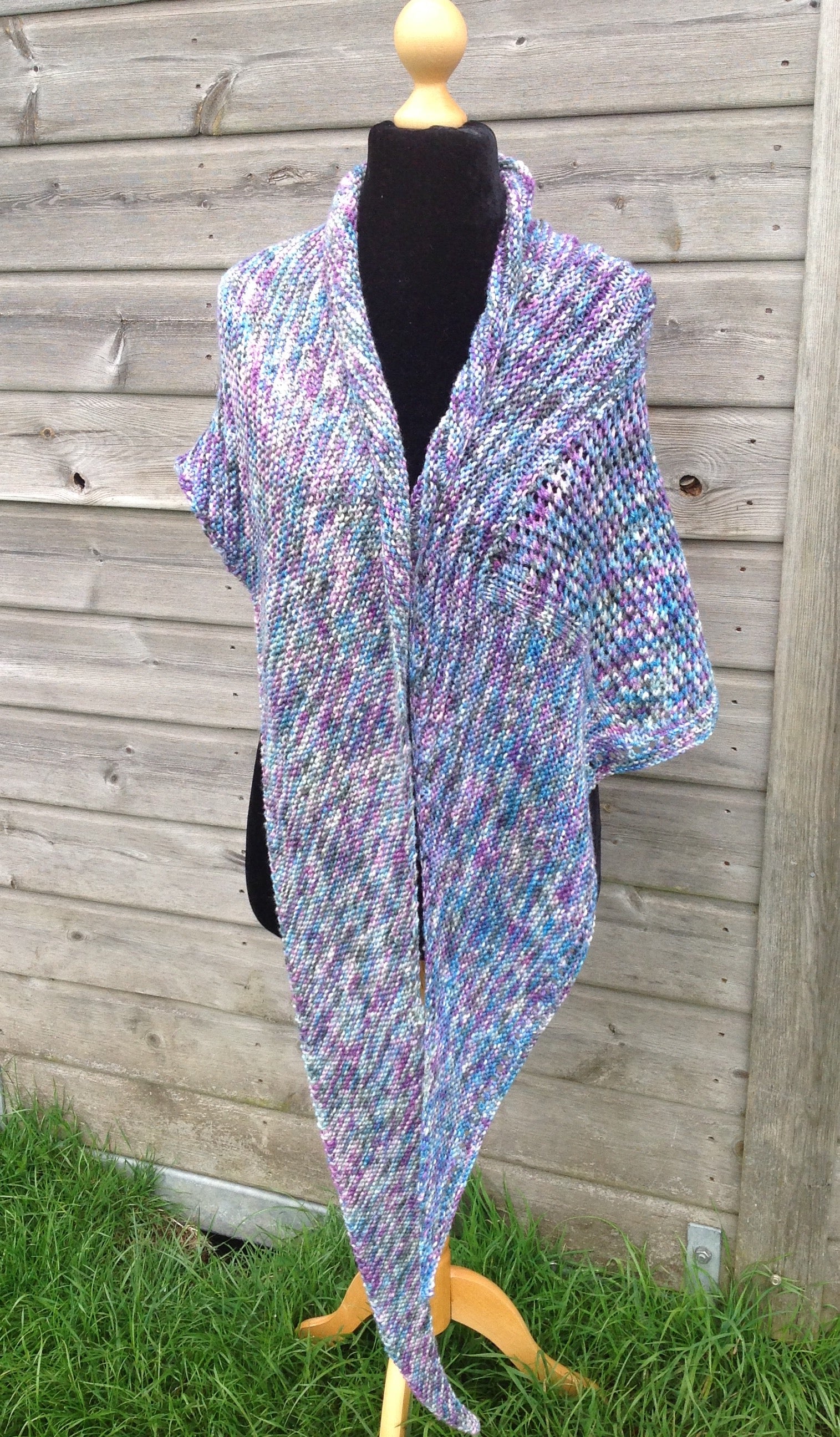 Friendship Ties Shawl. DK Knitting Pattern