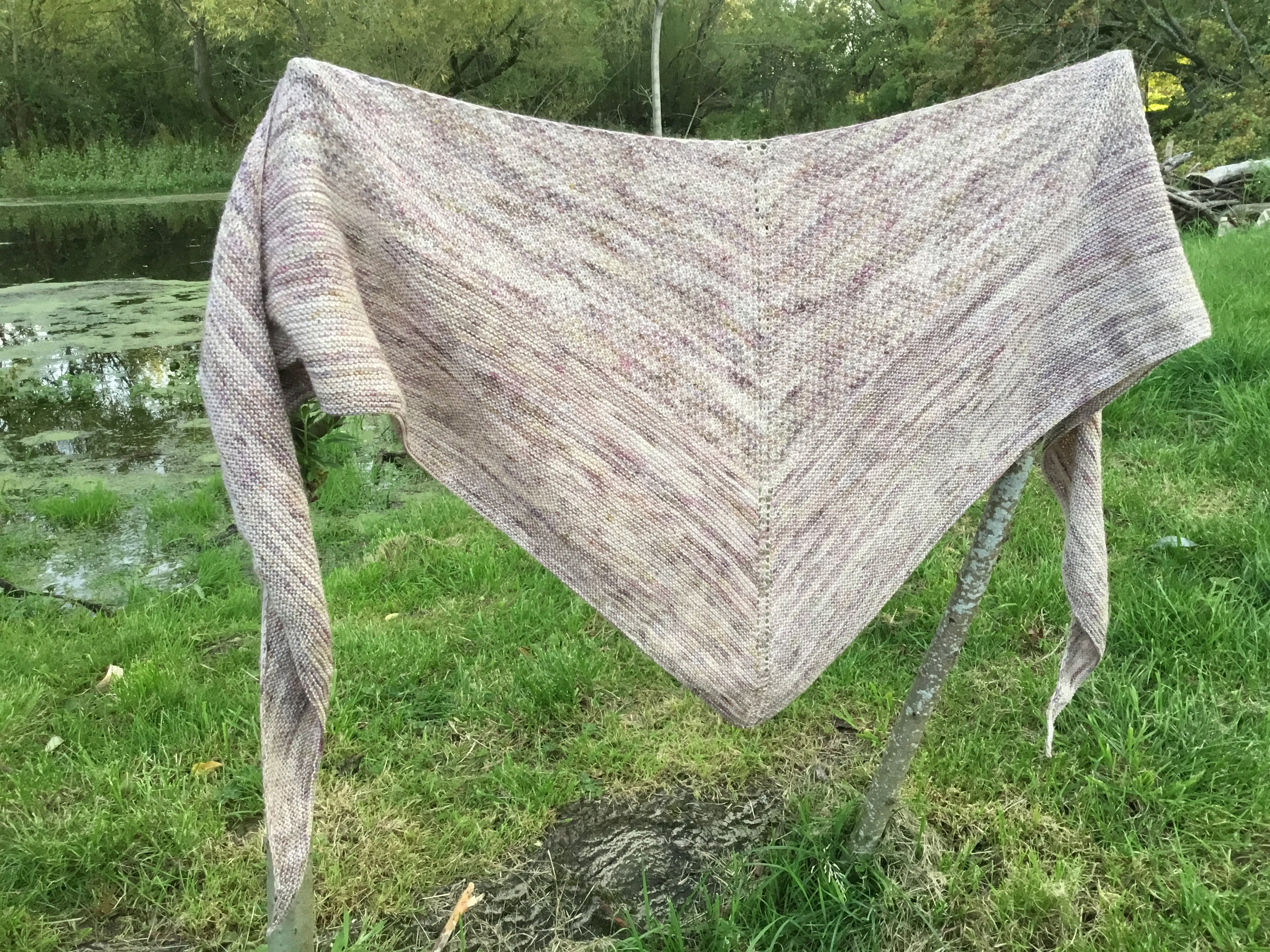 They Say I’m A Witch Shawl. Aran and 4ply Knitting Pattern