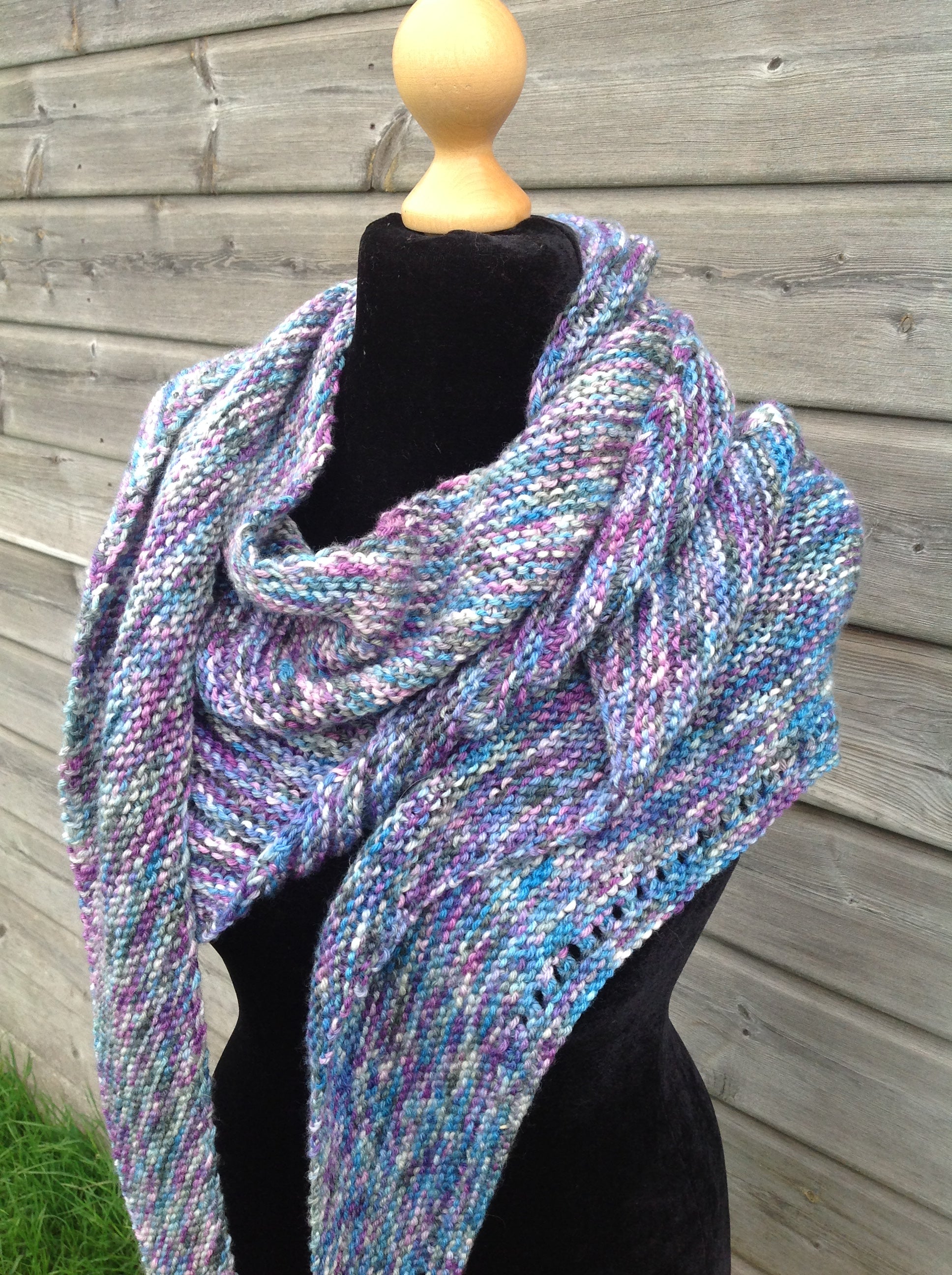 Friendship Ties Shawl. DK Knitting Pattern