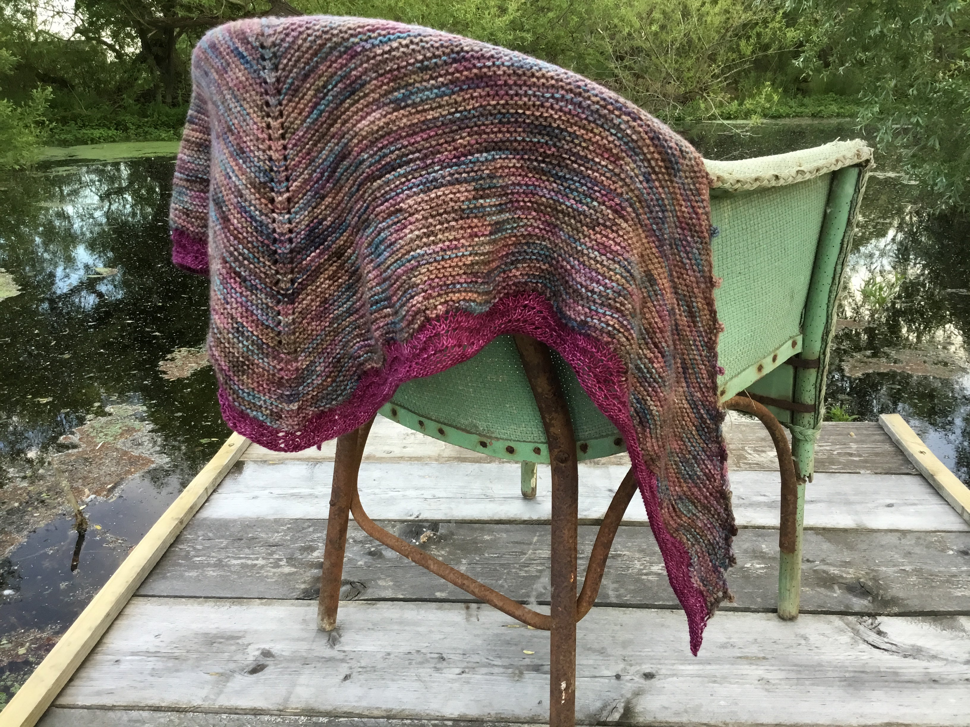 Elizabeth Shawl. DK and 4Ply Knitting Pattern