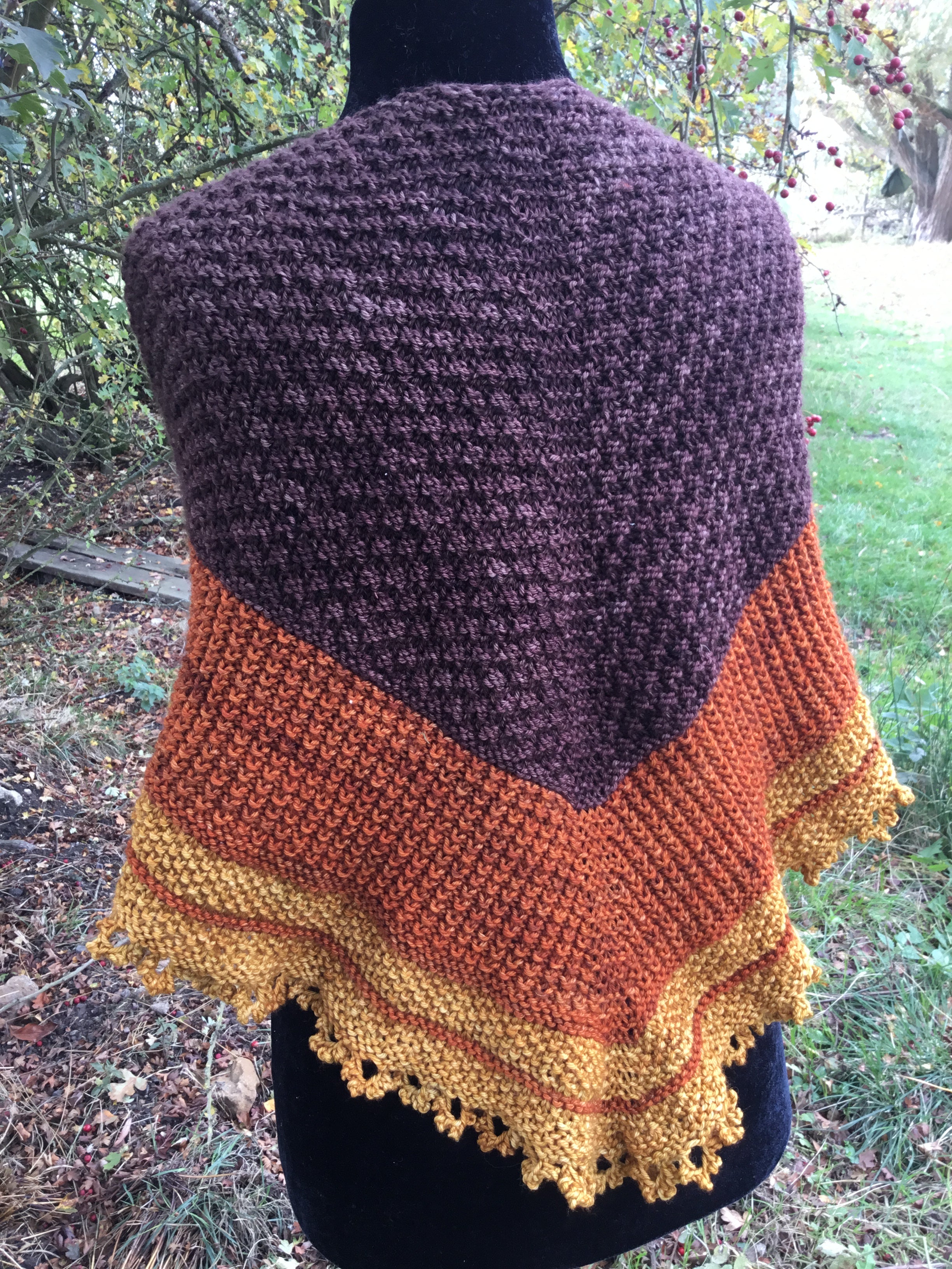 The Cartwheel Shawl. DK Knitting Pattern